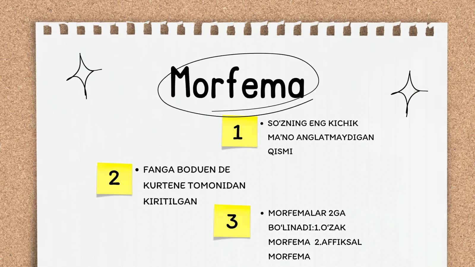 MORFEMA VA UNING TURLARI 2