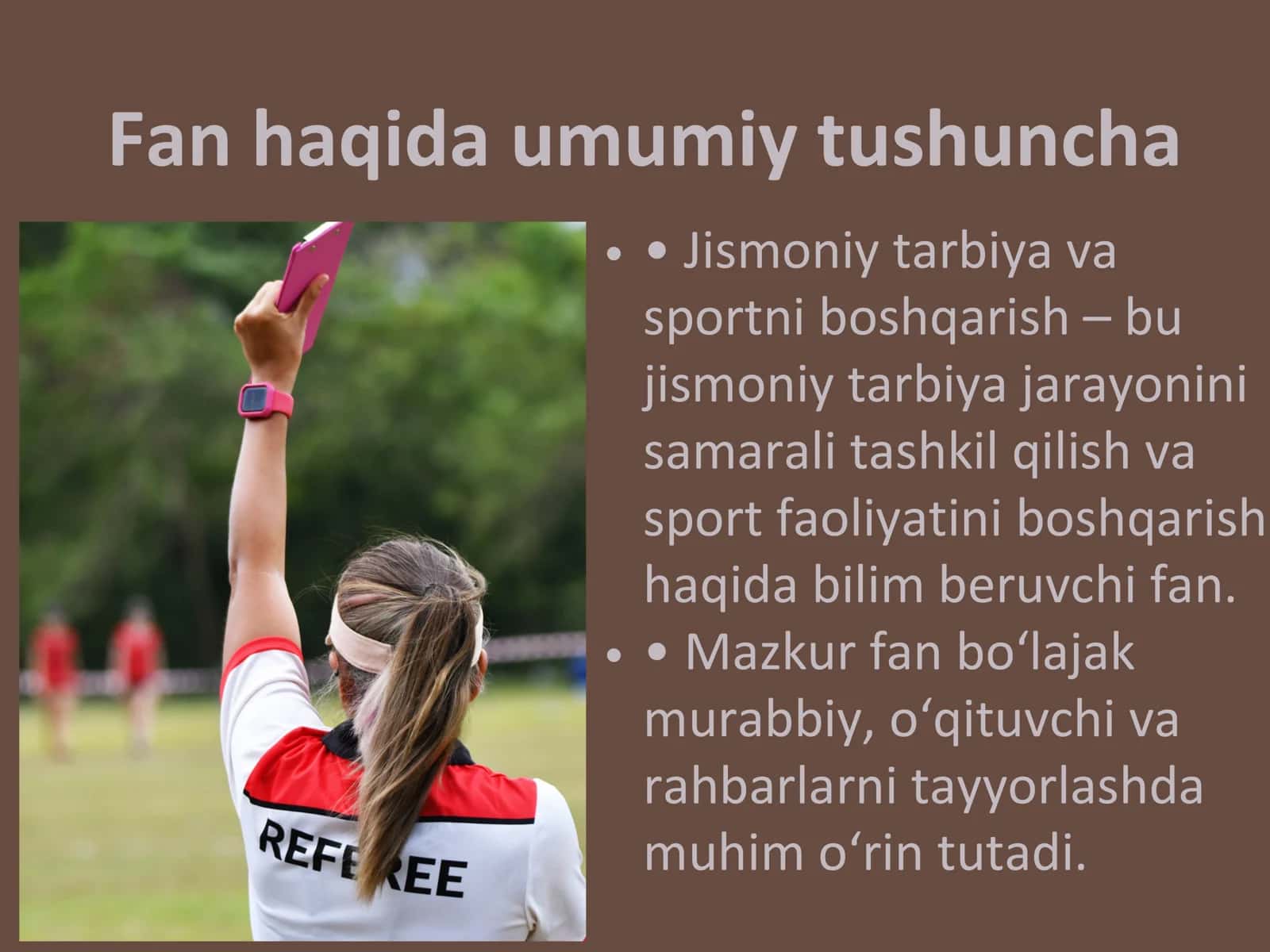 Jismoniy tarbiya va sportni boshqarish fanining maqsadi va vazifalari 2