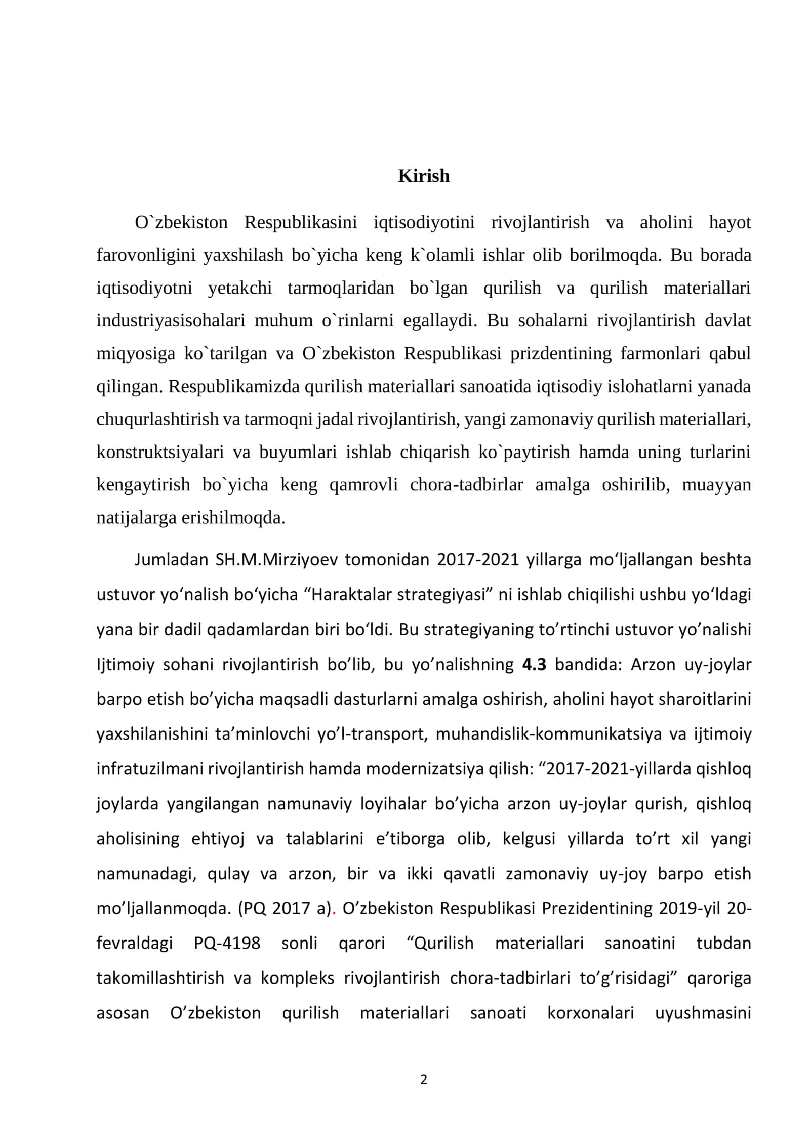 Avtoklavsiz qotadigan gazbeton bloklarini ishlab chiqarish sexini loyihalash 2