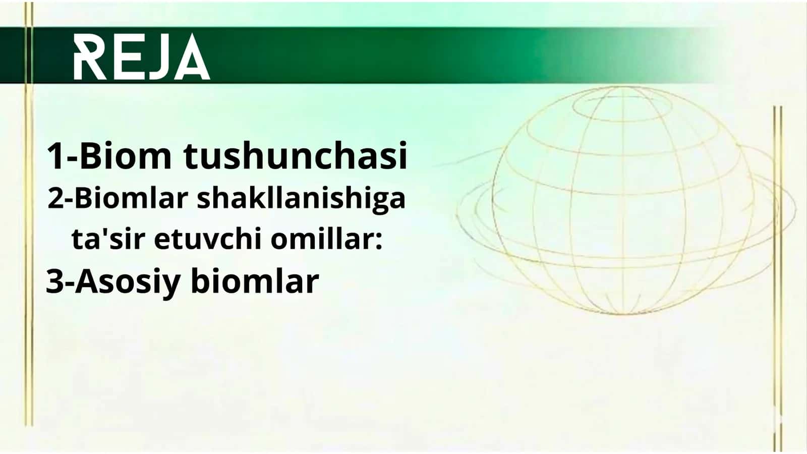 Quruqlik yuzasidagi biomlar 2