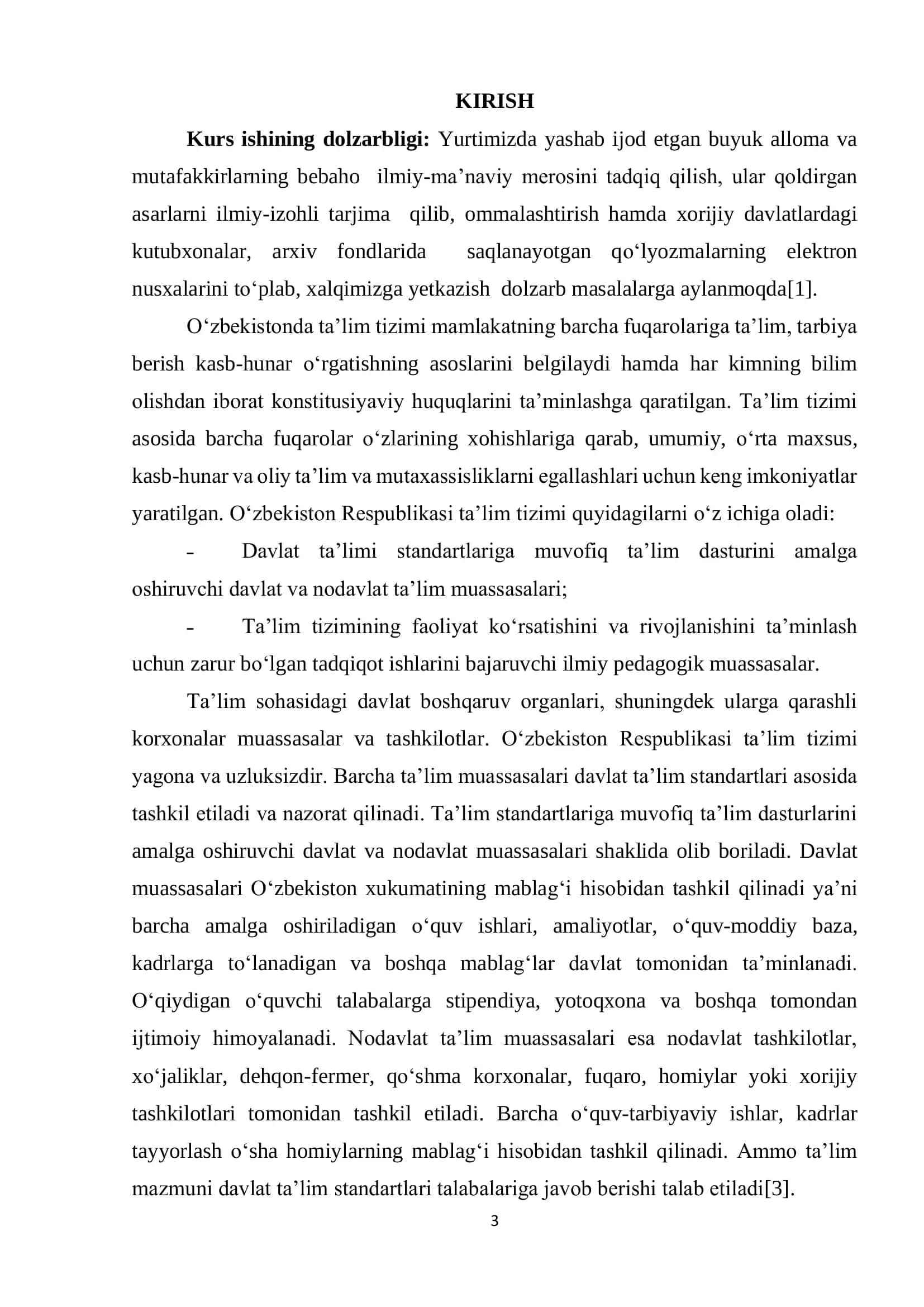 SHARQ UYG‘ONISH DAVRIDAN PEDAGOGIK FIKR TARAQQIYOTI (AL-XORAZMIY, AL-FAROBIY, ABU RAYHON BERUNIY, ABU ALI IBN SINONING TA’LIM TARBIYAGA OID QARASHLARI) 2