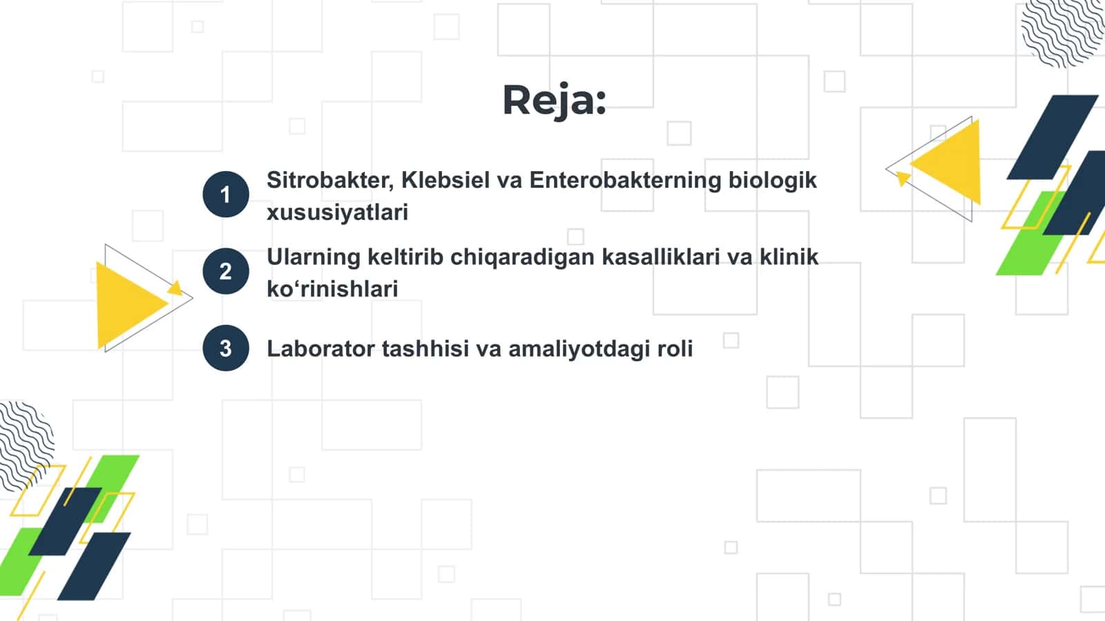 Sitrobakter, Klebsiel va Enterobakterning biologik xususiyatlari 2