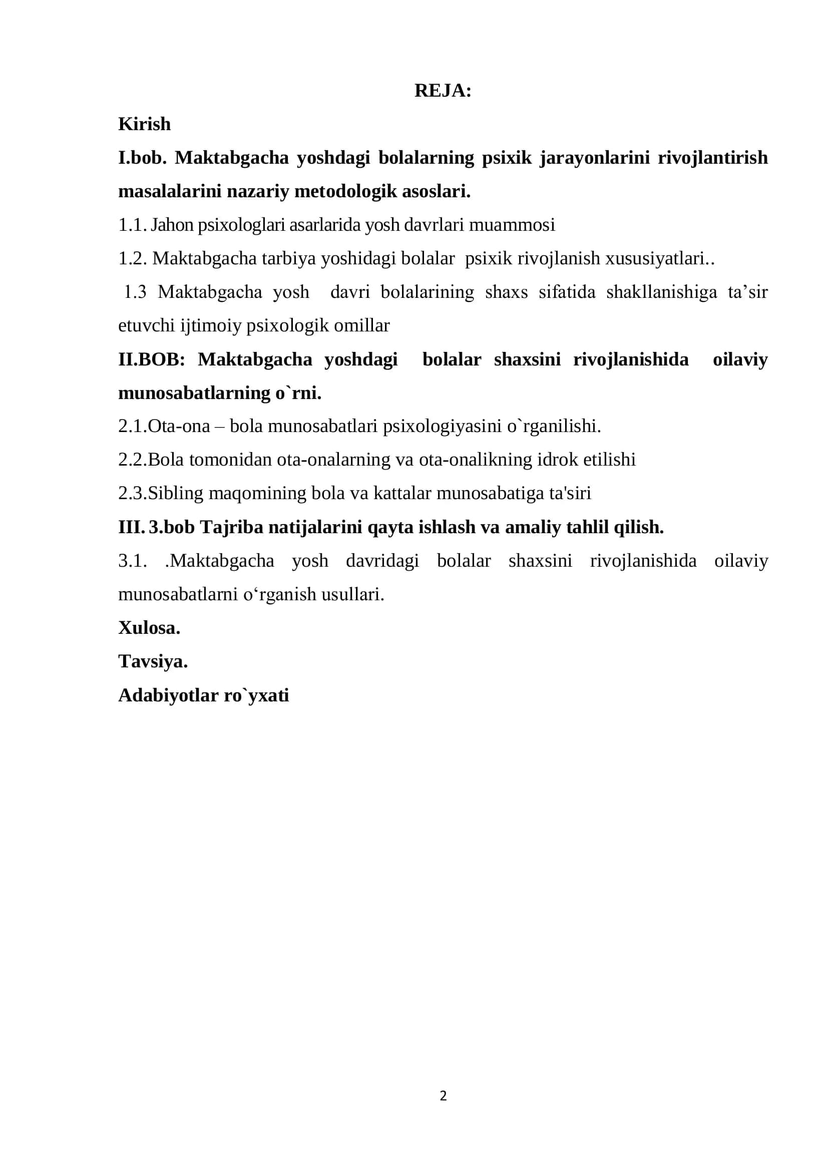 Maktabgacha yoshdagi bolalarning psixik jarayonlarini rivojlantirish masalalari 2