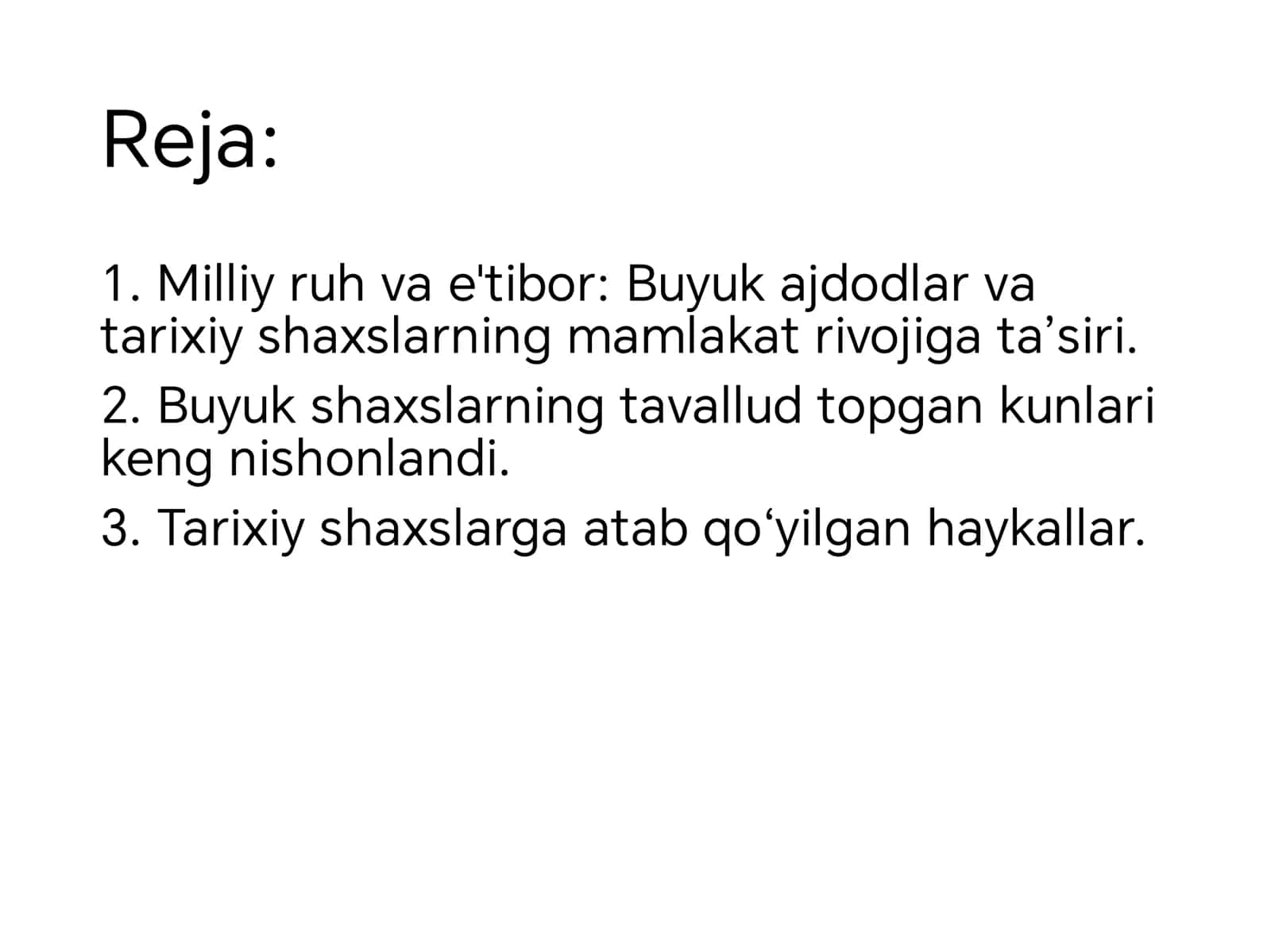 Mustaqillik yillarida buyuk ajdodlar va tarixiy shaxslarga boʻlgan eʼtibor 2