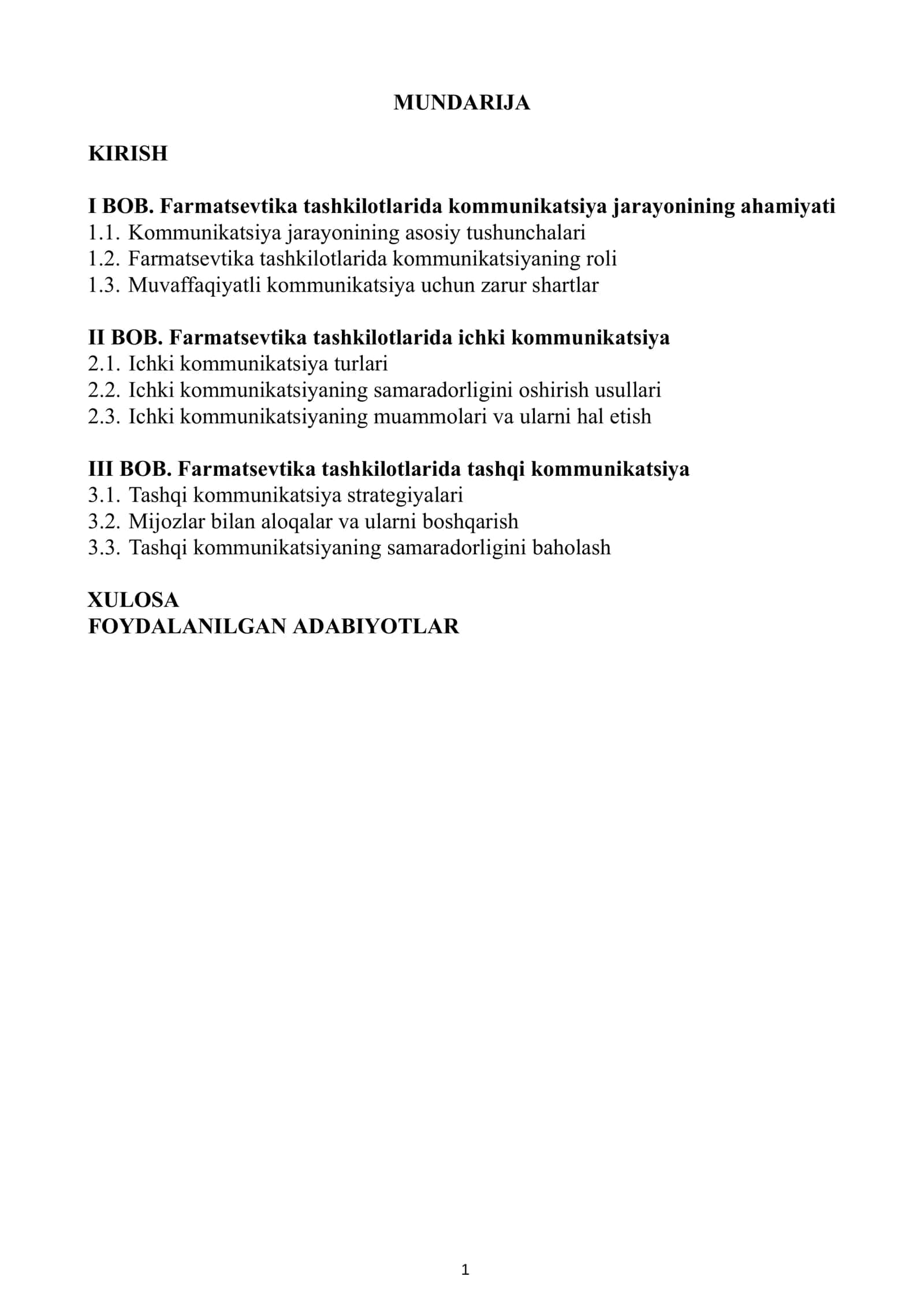 Farmatsevtika tashkilotlarini boshqarishda kommunikatsiya jarayoni 2