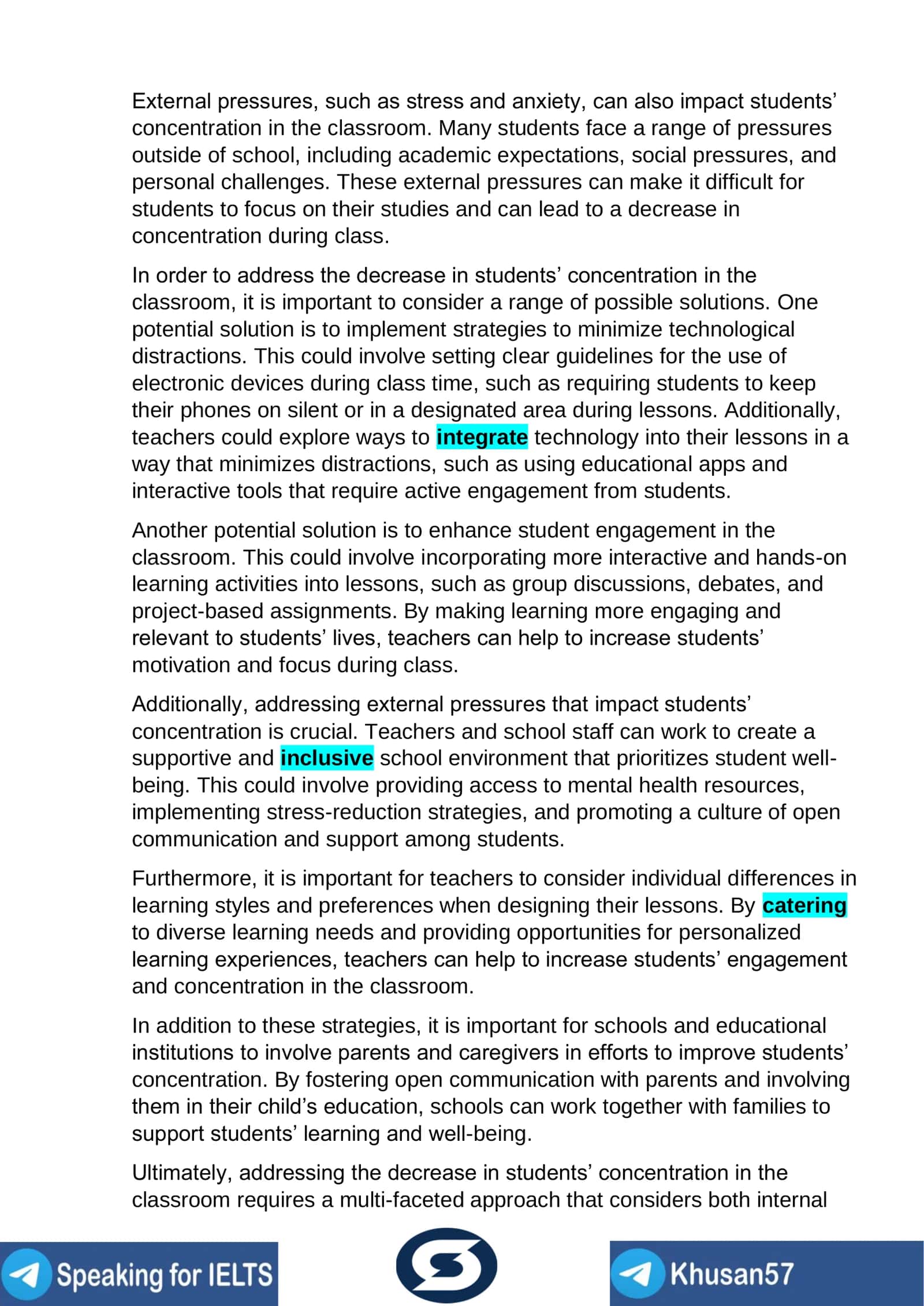 Why students’ concentration in the classroom has decreased 2