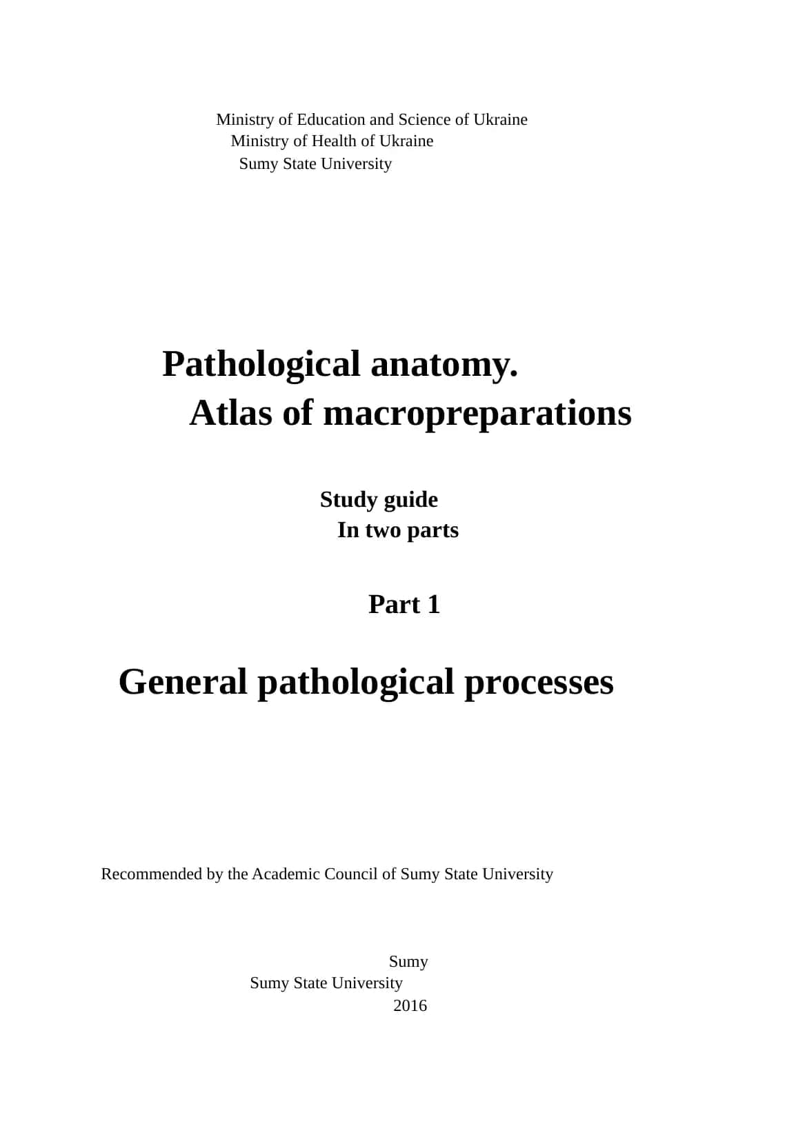 General pathological processes 2