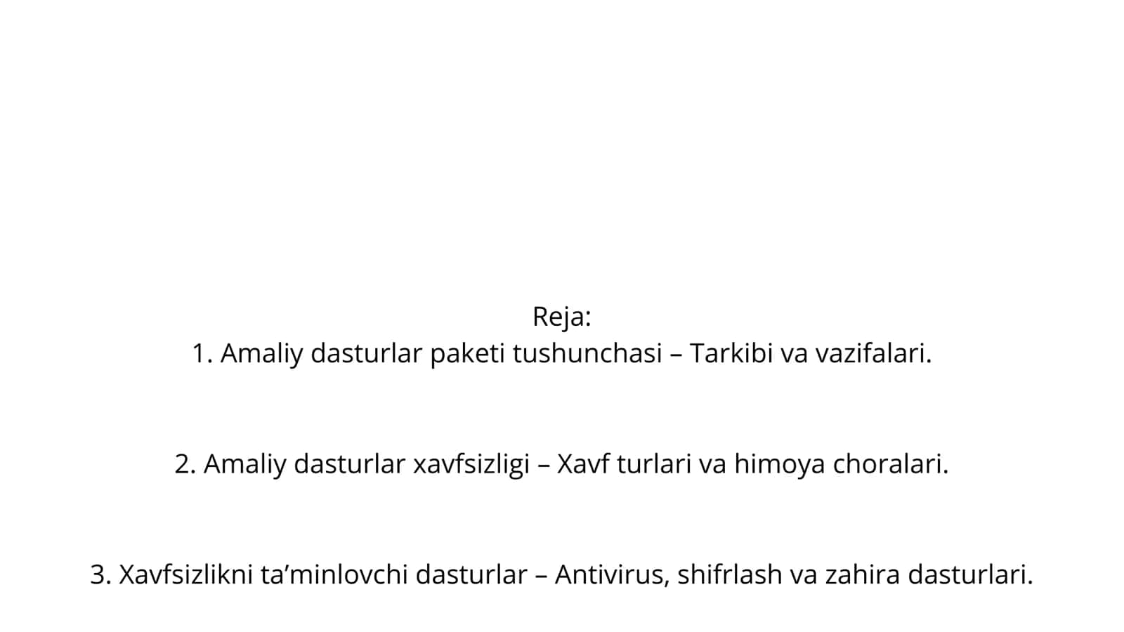 Amaliy dasturlar paketi 2