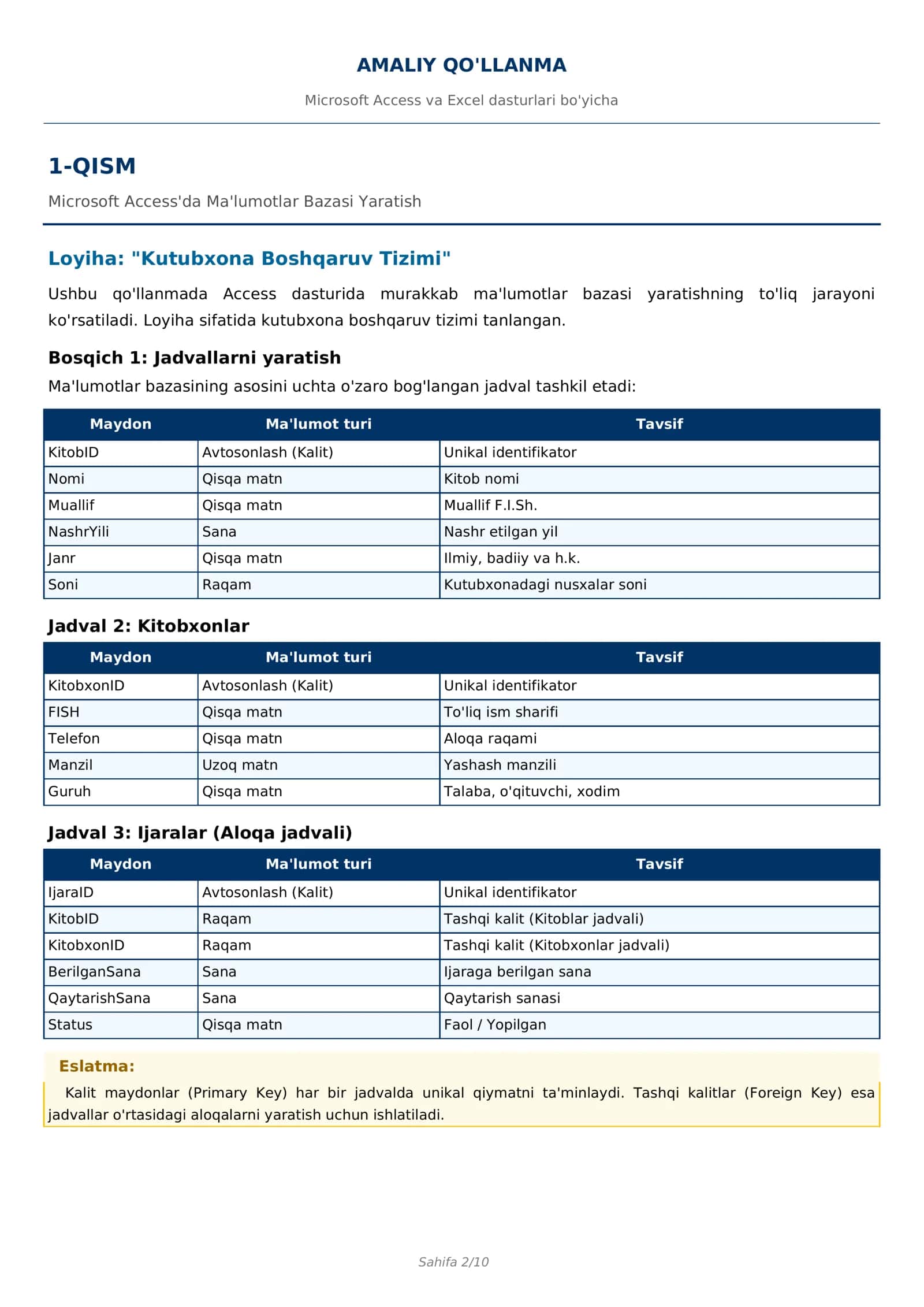 Access_Excel_Amaliy_Qollanma 2