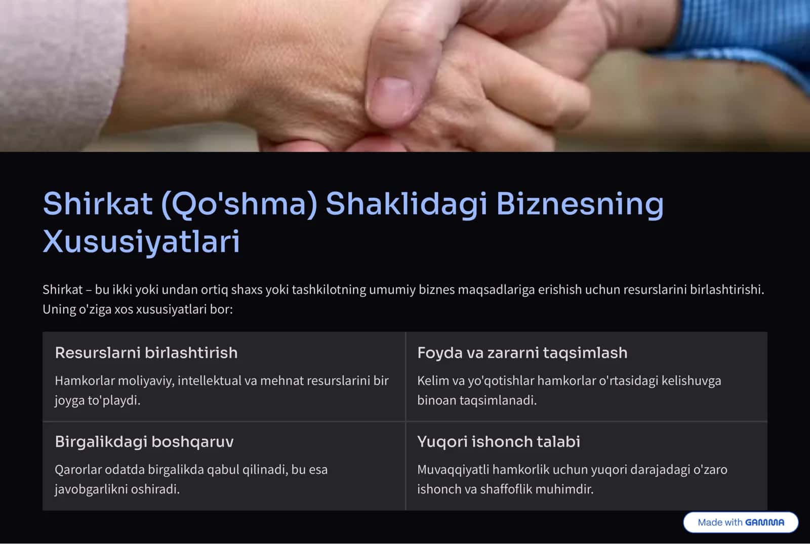 Tadbirkorlik: Maqsadlar va Vazifalar 2