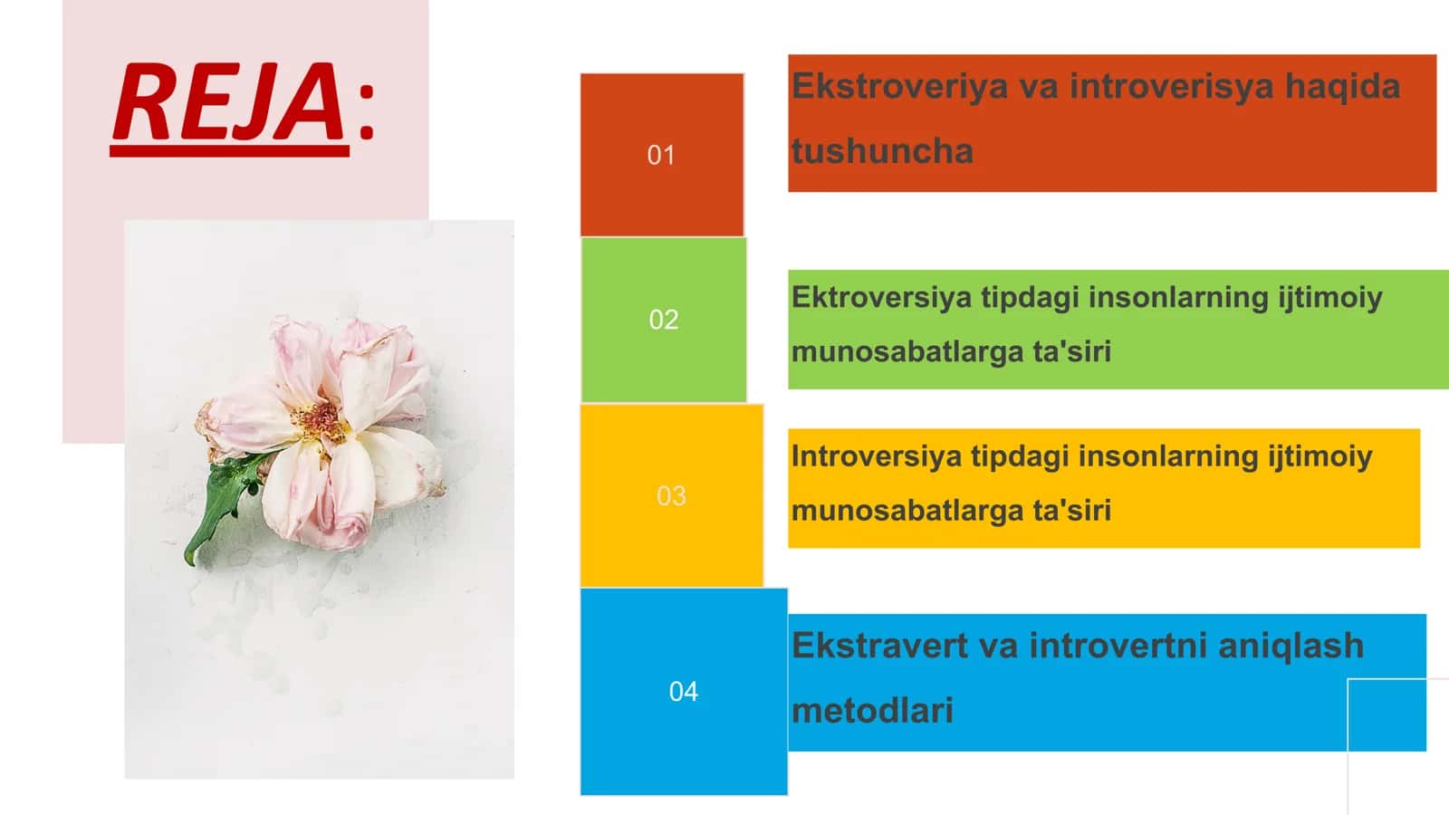Ekstroveriya va introversiya. Shaxsning ijtimoiy munosabatlarga ta'siri 2
