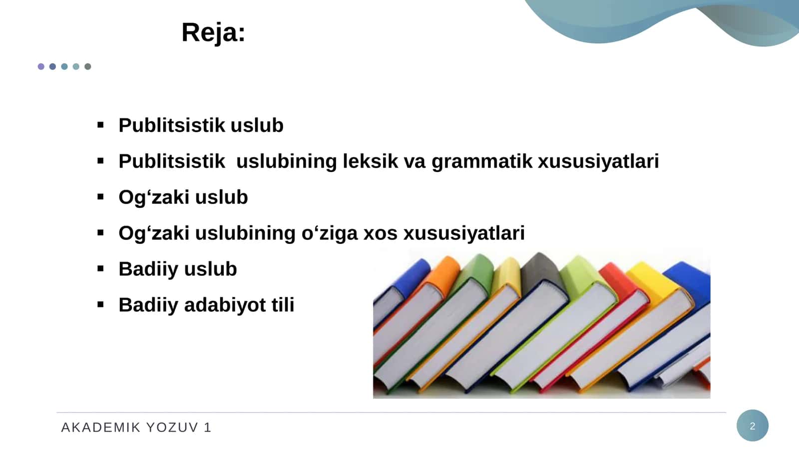 AKADEMIK YOZUV 1 2