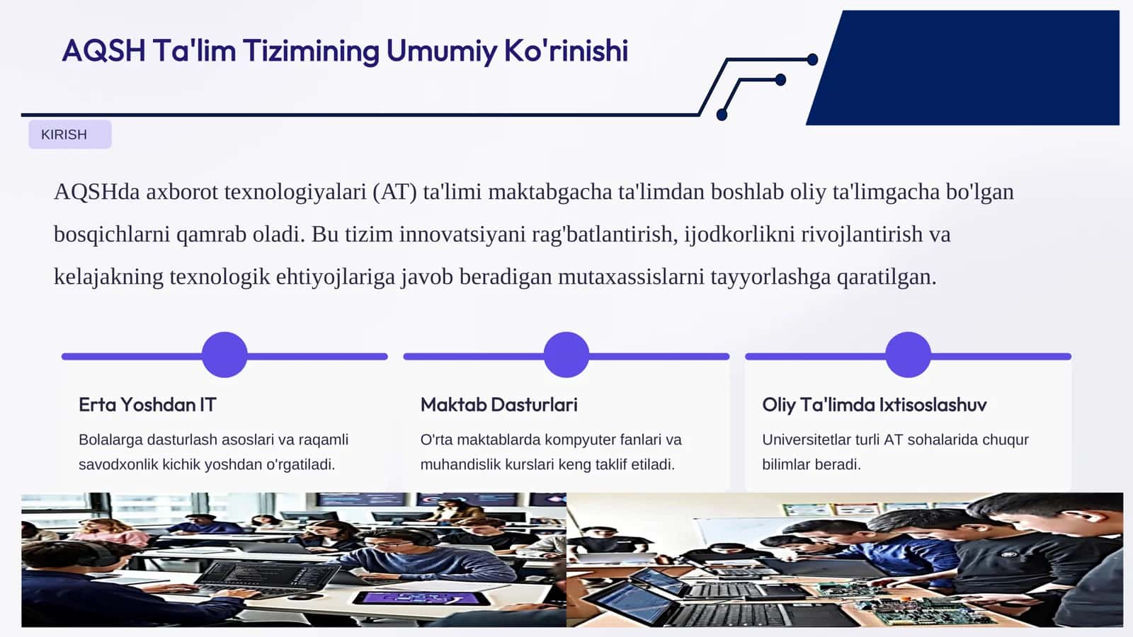 AQSH Ta'lim Tizimining Umumiy Ko'rinishi 2