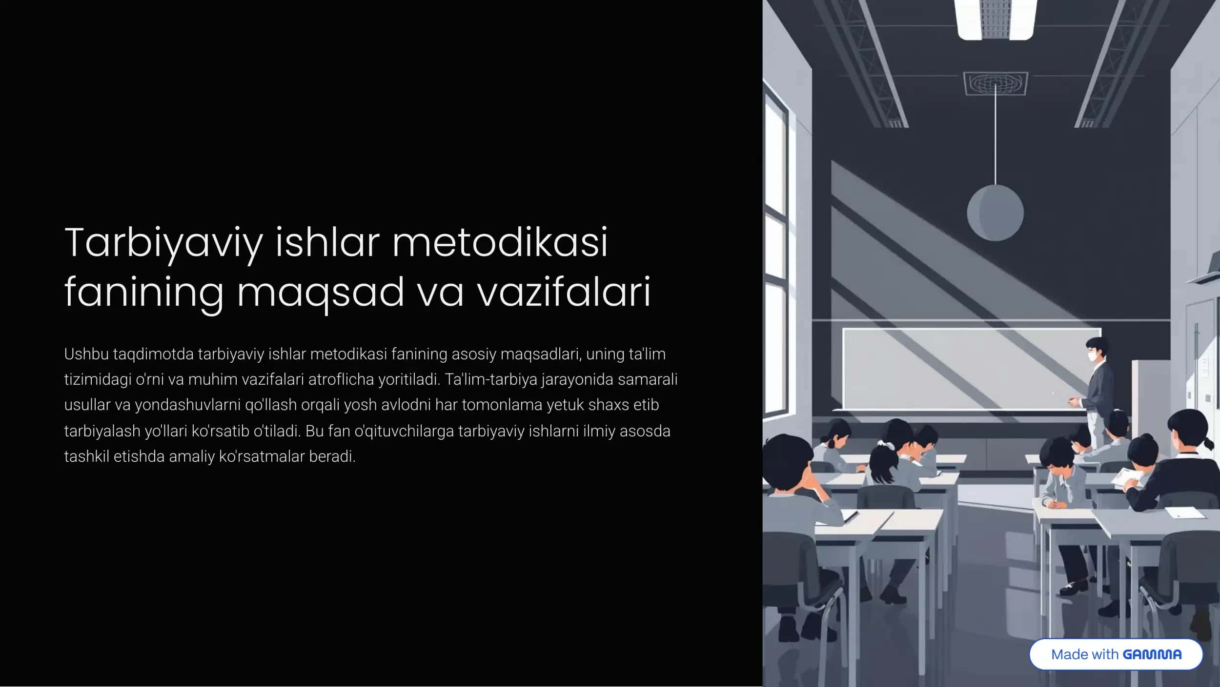 Tarbiyaviy ishlar metodikasi 2