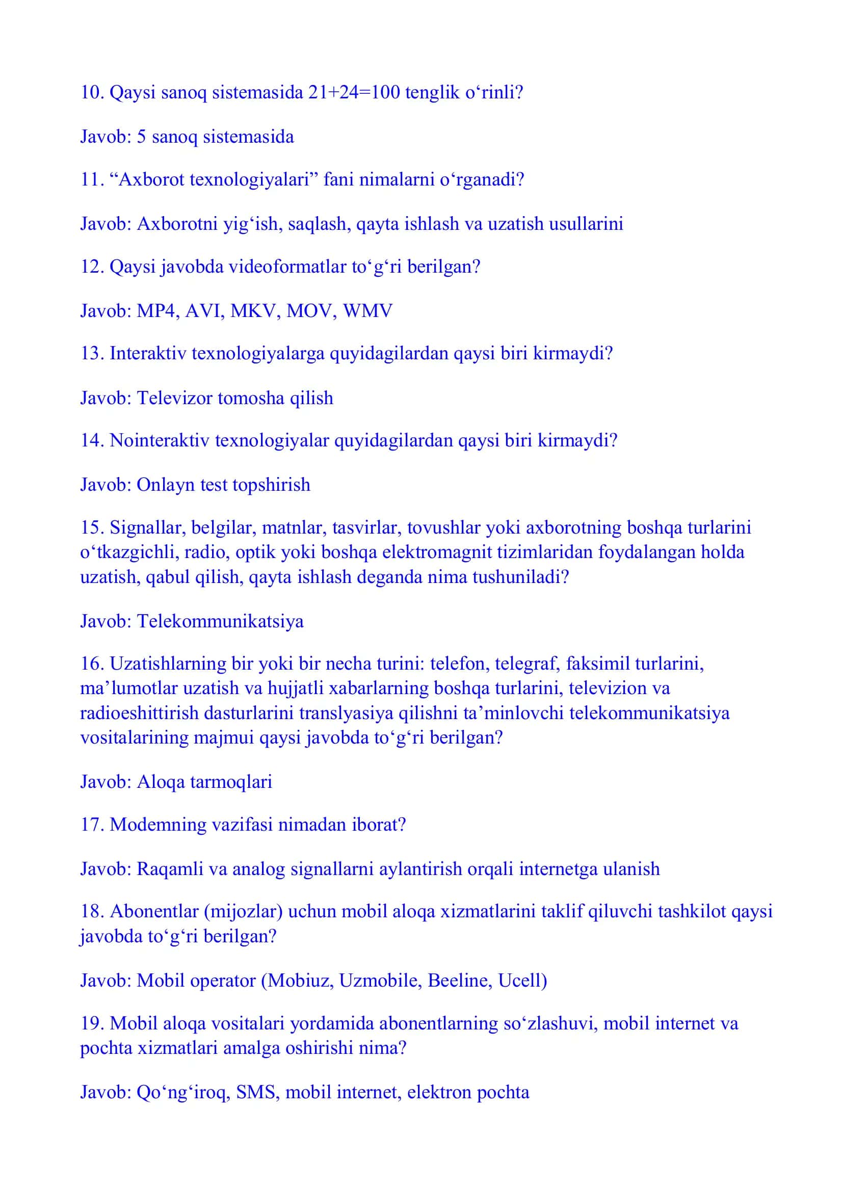 Argos testi 2