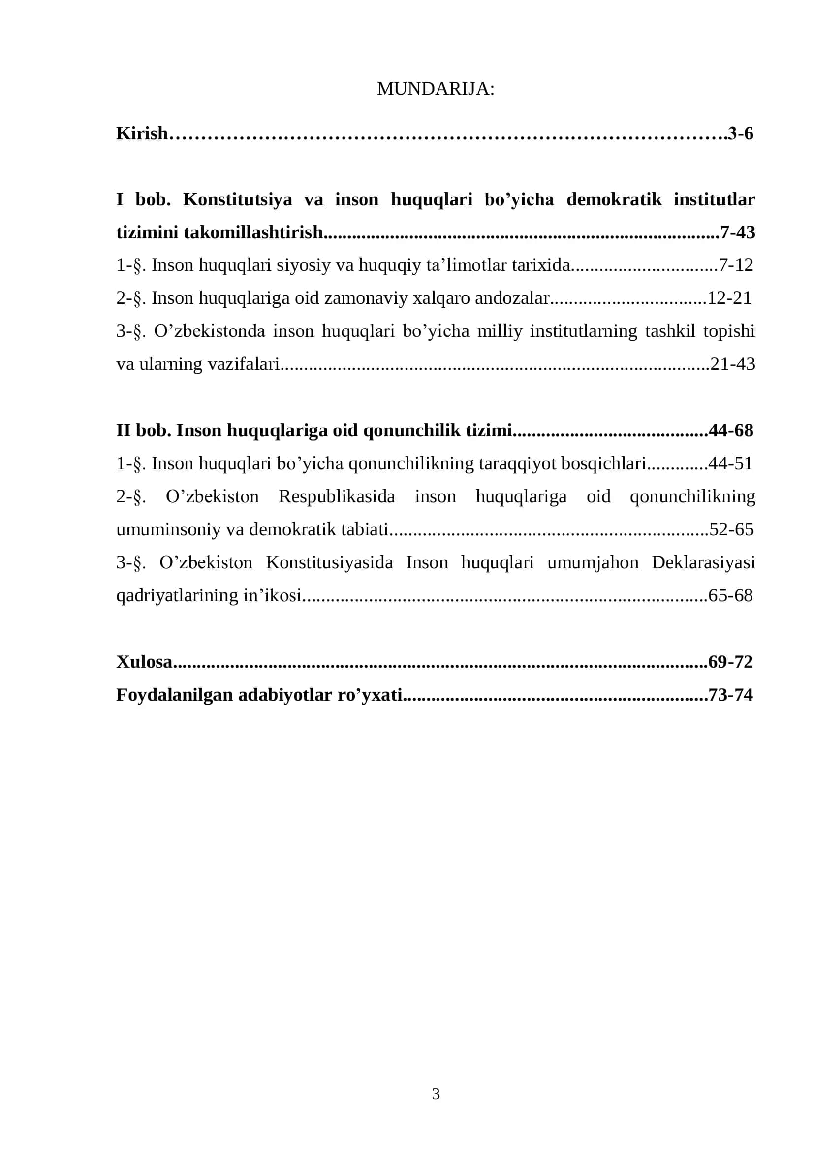 O’ZBEKISTON RESPUBLIKASI KONSTITUTSIYASIDA INSON HUQUQLARI BO’YICHA XALQARO ANDOZALARNING 2