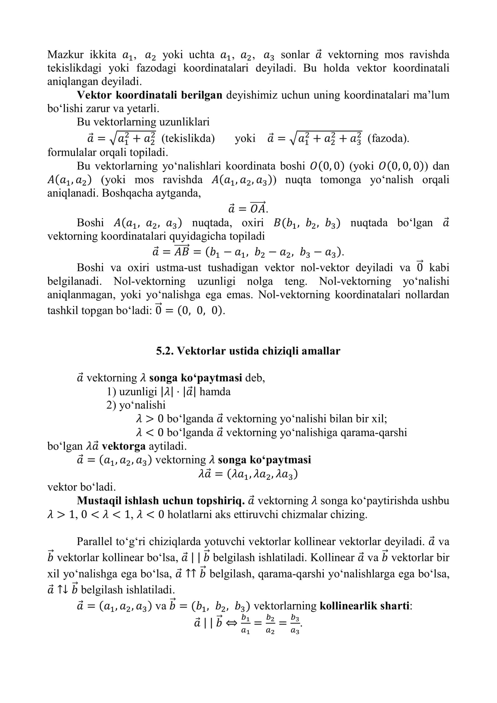 Vektorlar 2