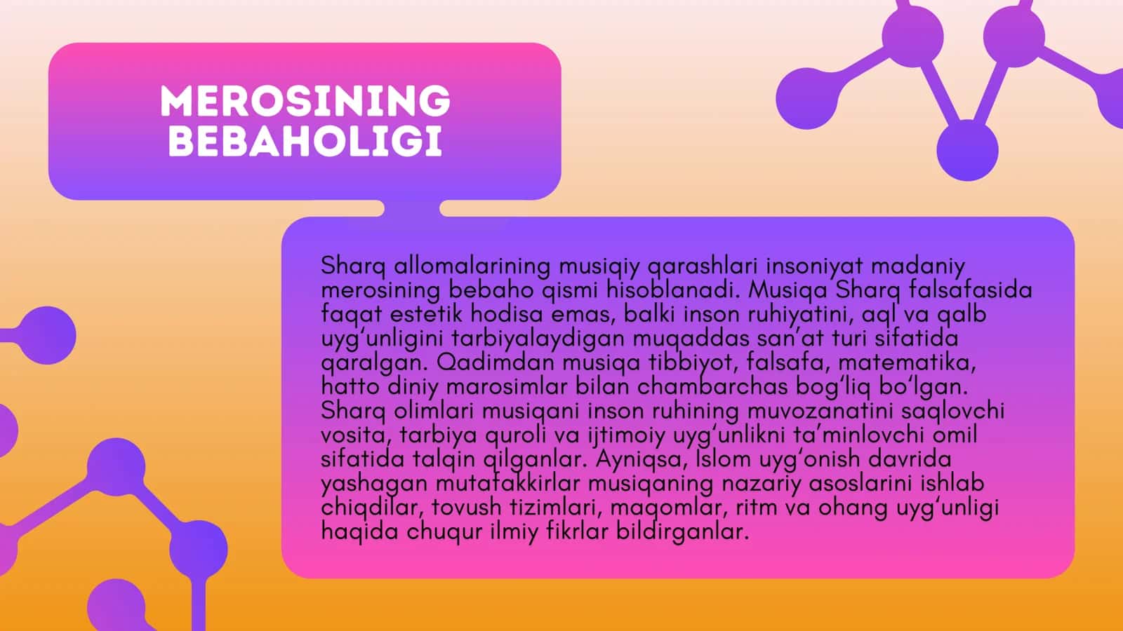 Sharq allomalarining musiqiy qarashlari 2
