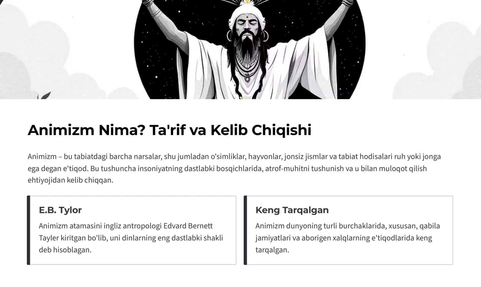 Animizmning Mohiyati 2