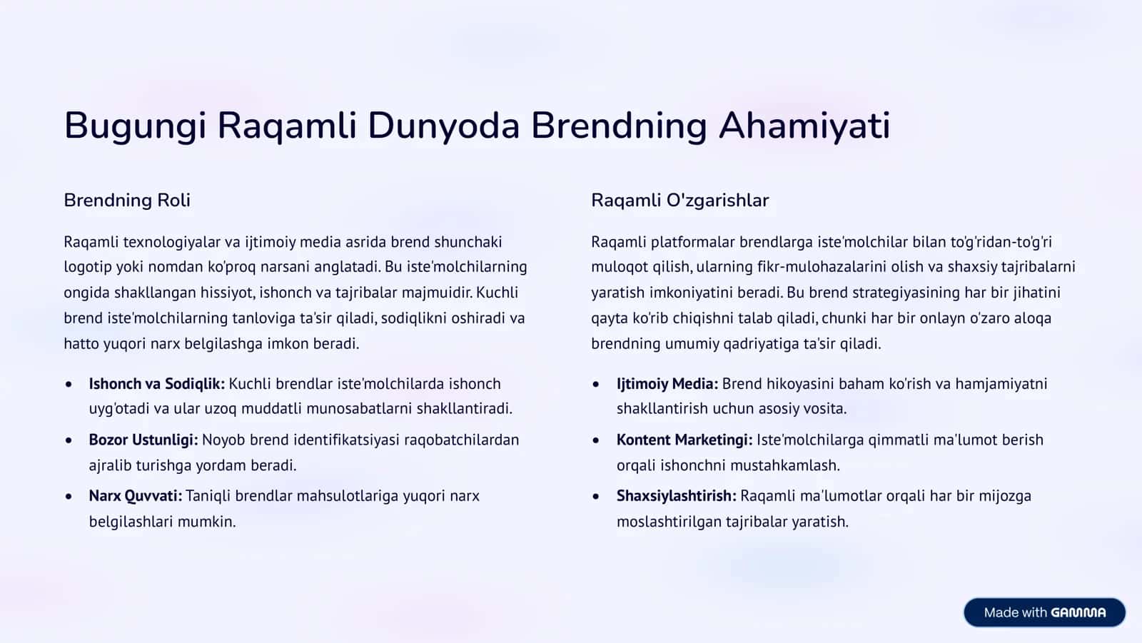 Marketing va Brend Strategiyalari: Yetakchi Kompaniyalar Tajribasi 2