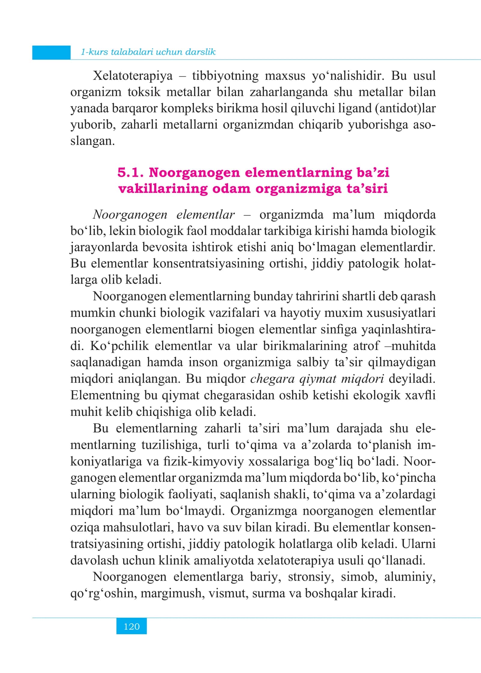 Noorganogen elementlar 2
