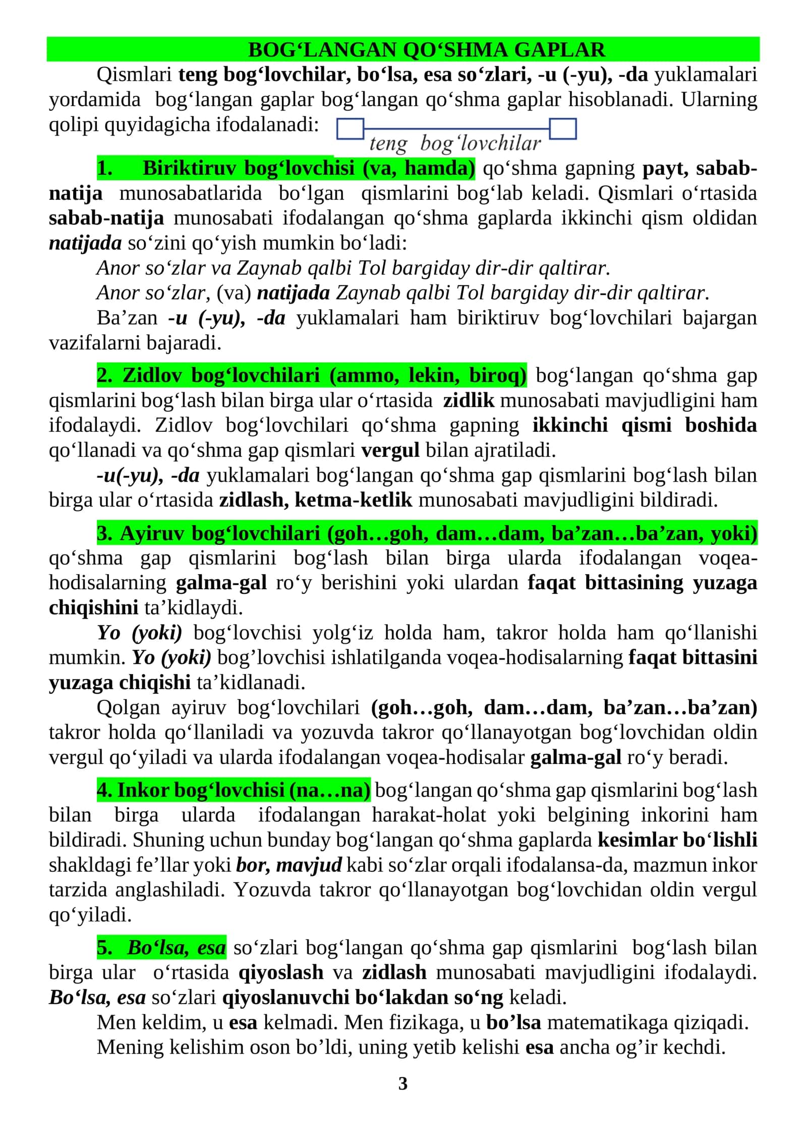 muhim grammatika va testlar 2