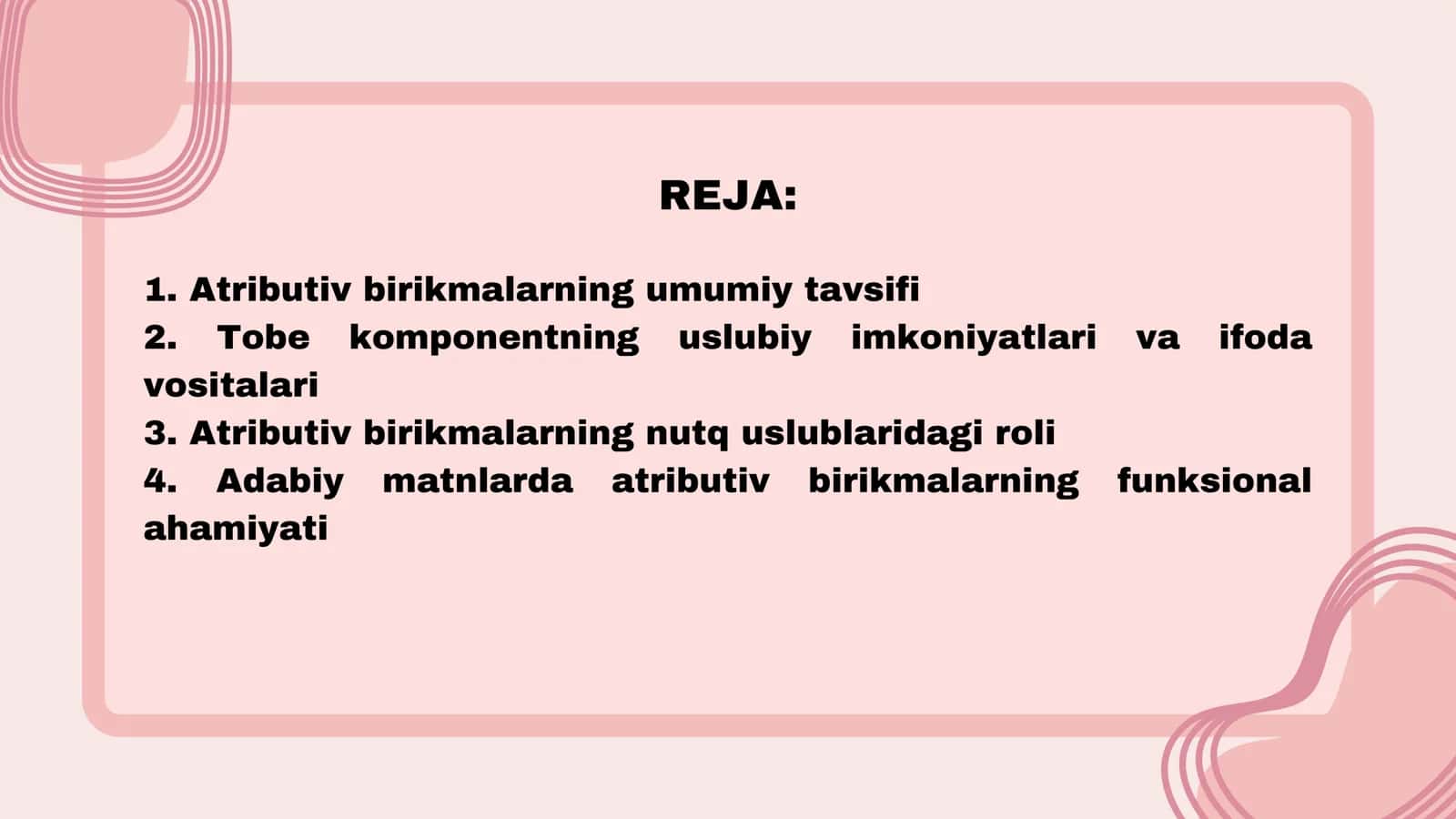 ATRIBUTIV BIRIKMA TOBE KOMPONENTINING USLUBIY IMKONIYATI 2