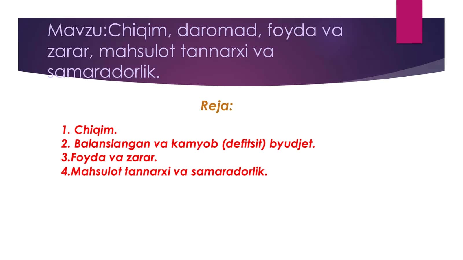 BOSHLANGʻICH SINF IQTISODIY MASALALAR 2