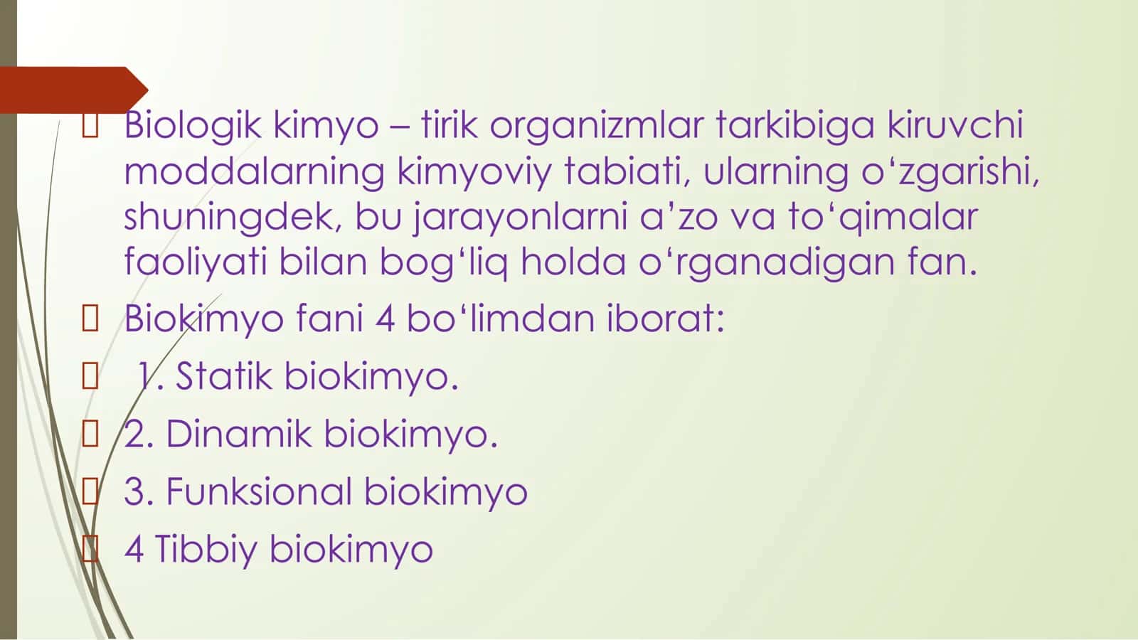 Oqsillarning tuzulishi, Funksiyasi Nuklein kislotalar.Oqsil biosintezi 2