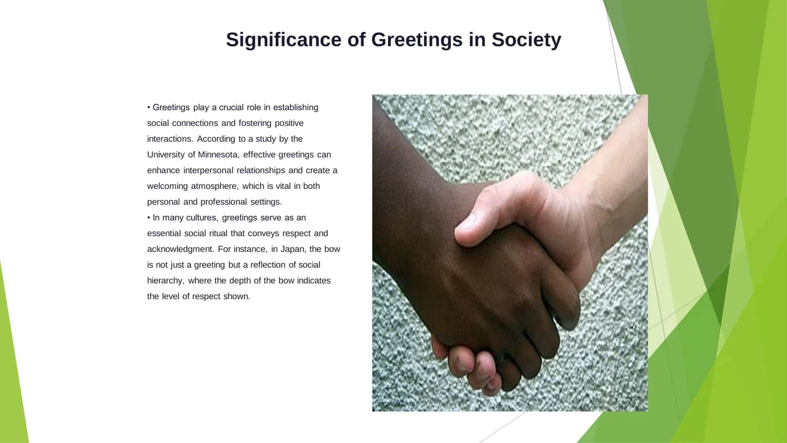 Greeting cultures 2