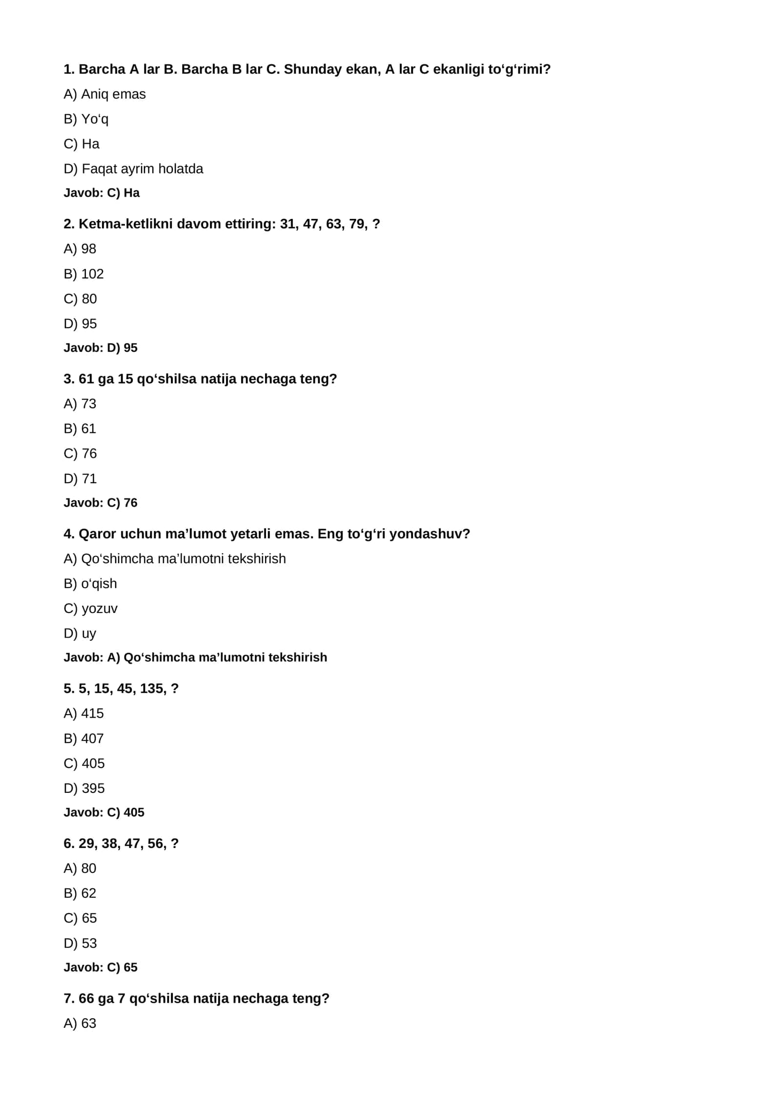 ARGOS IQ TEST — 2026 2