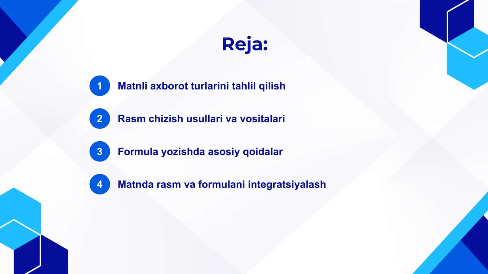 Matnli axborotlarda rasm chizish va formula yozish 2