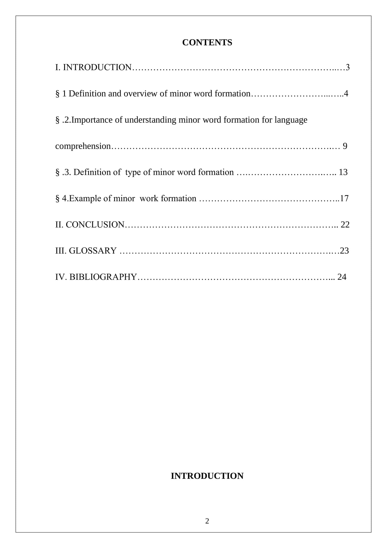 Minor ways of Word Formation 2