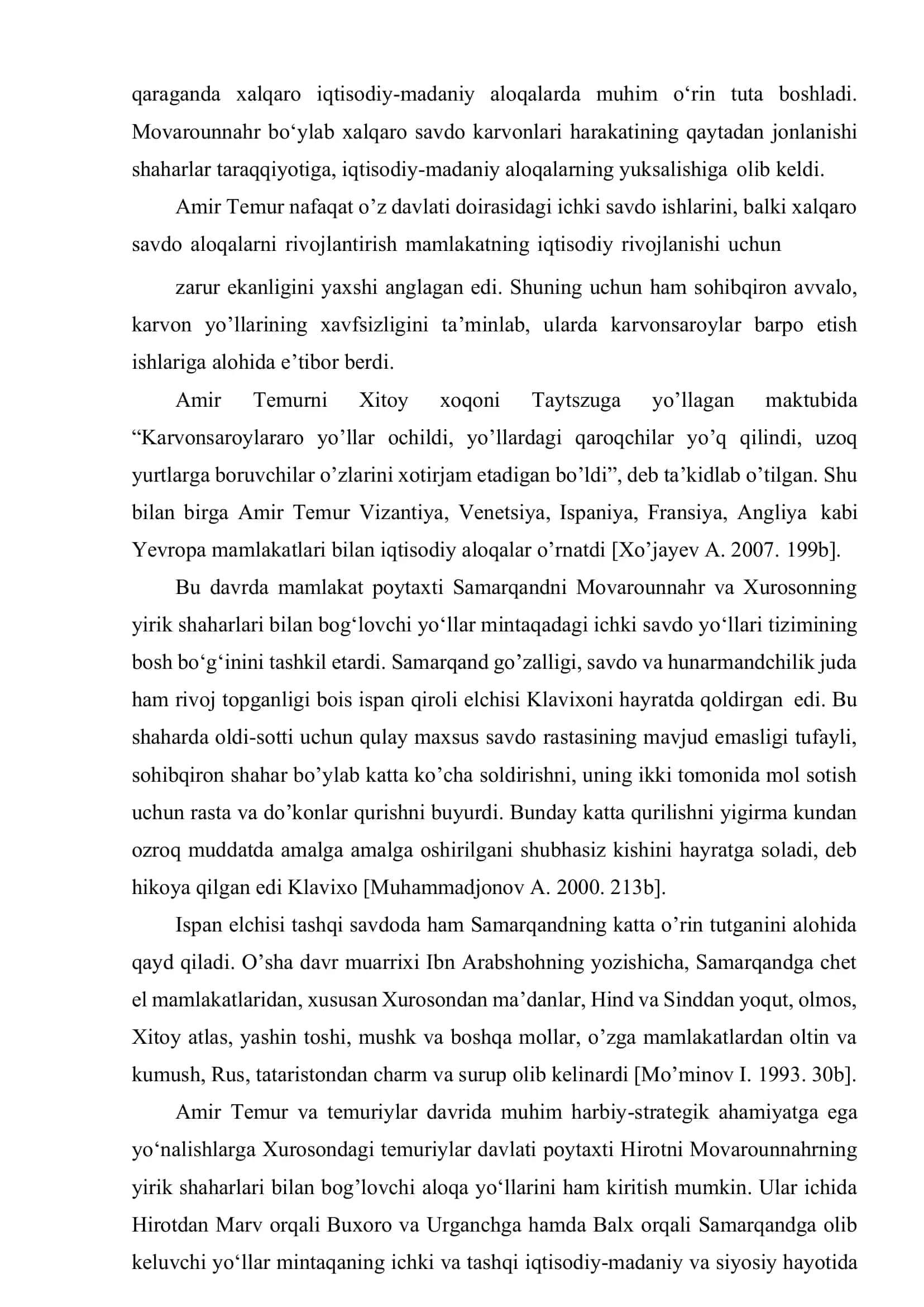 TEMURIYLAR DAVRIDA BUYUK IPAK YOʻLINING AHAMIYATI 2