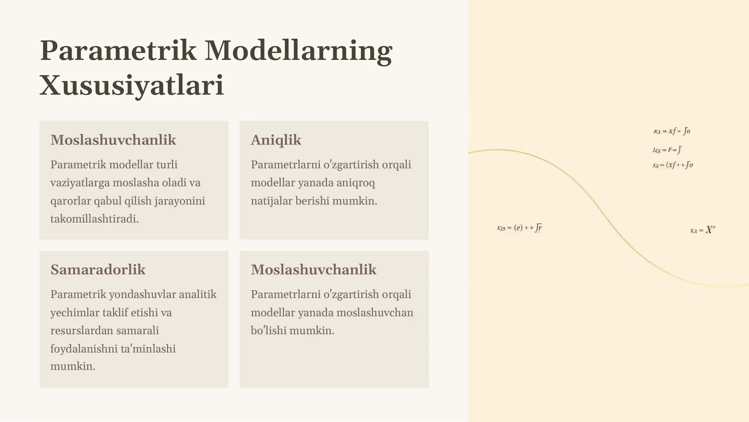 Parametrik Metodlar 2