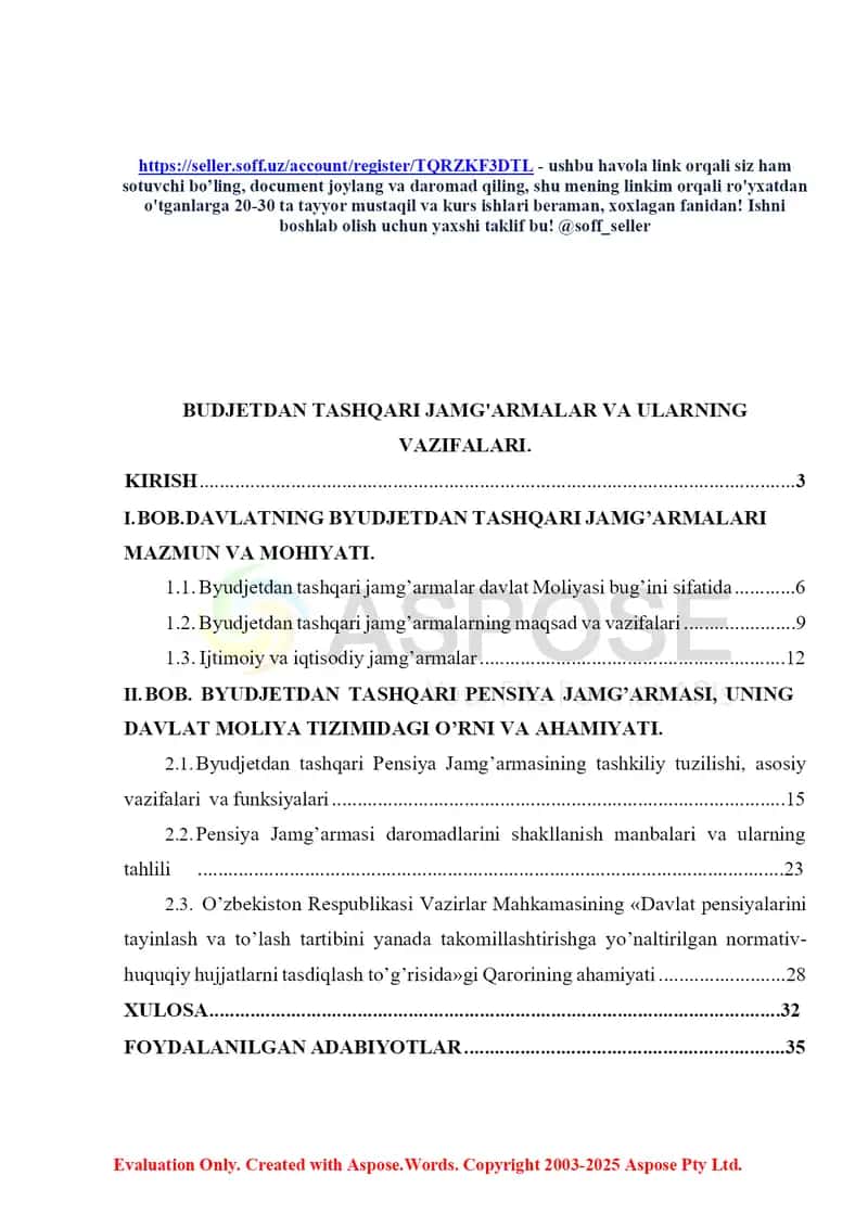 Budjetdan tashqari jamg‘armalar va ularning vazifalari 2