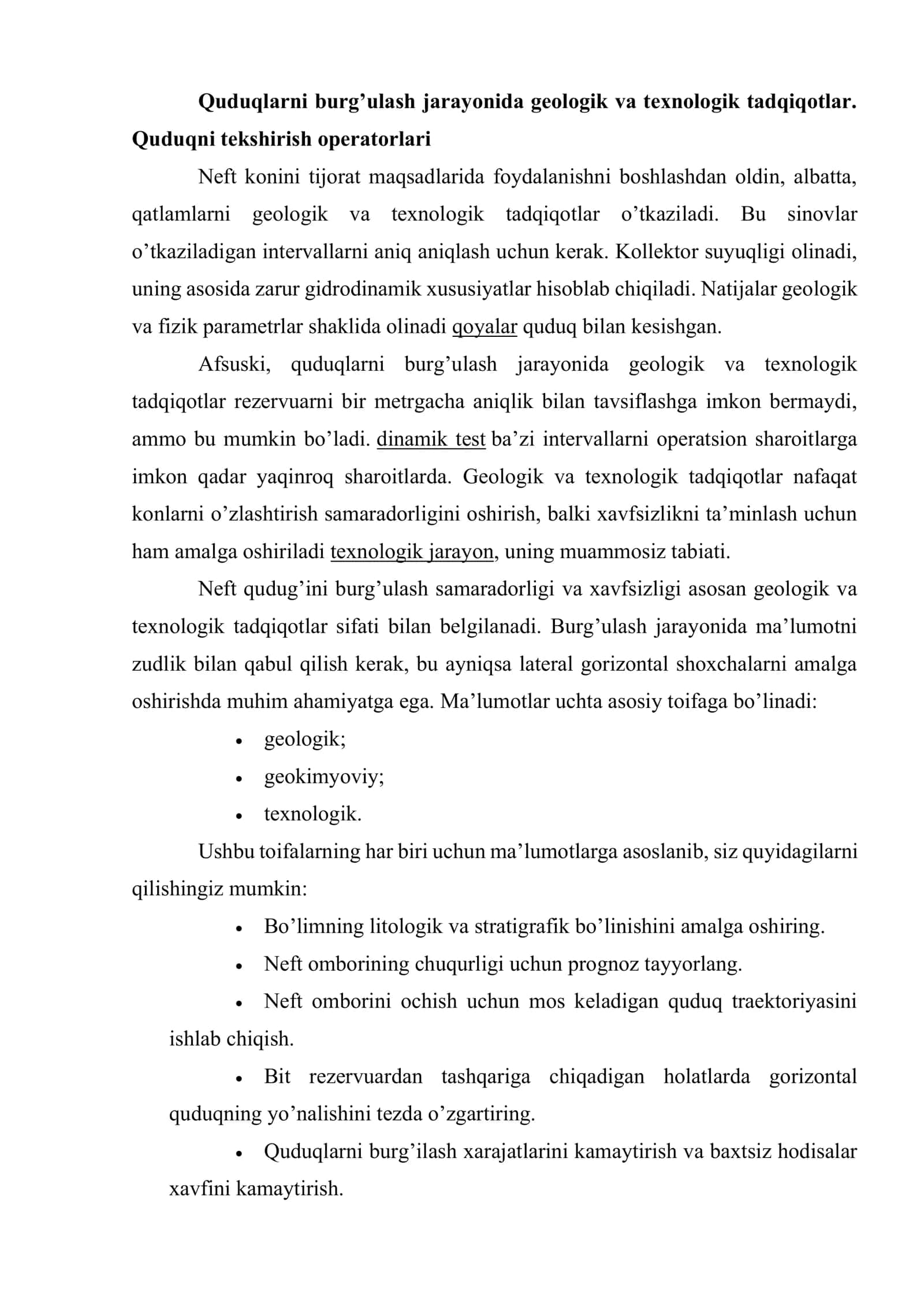 Gazli va giokimyoviy karotoj 2