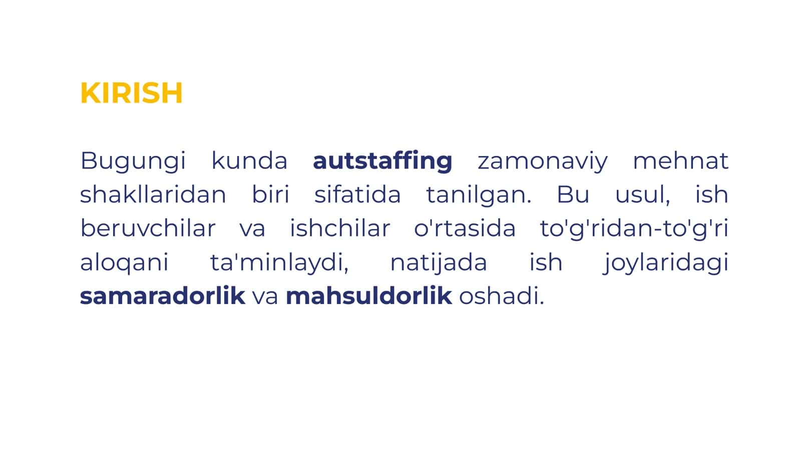 Autstaffing  notipik mehnat shakli sifatida 2