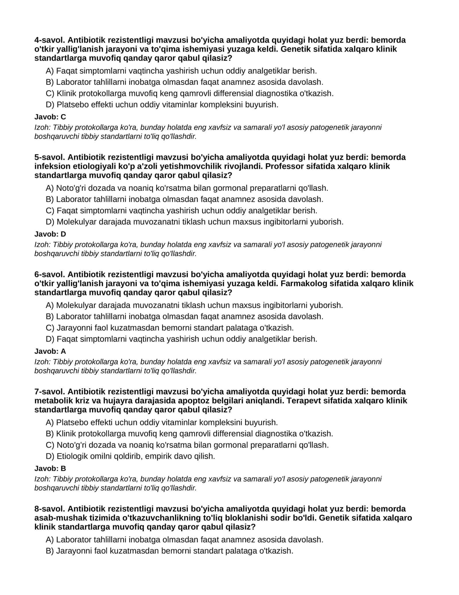 Antibiotik rezistentligi - 3-QISM 2