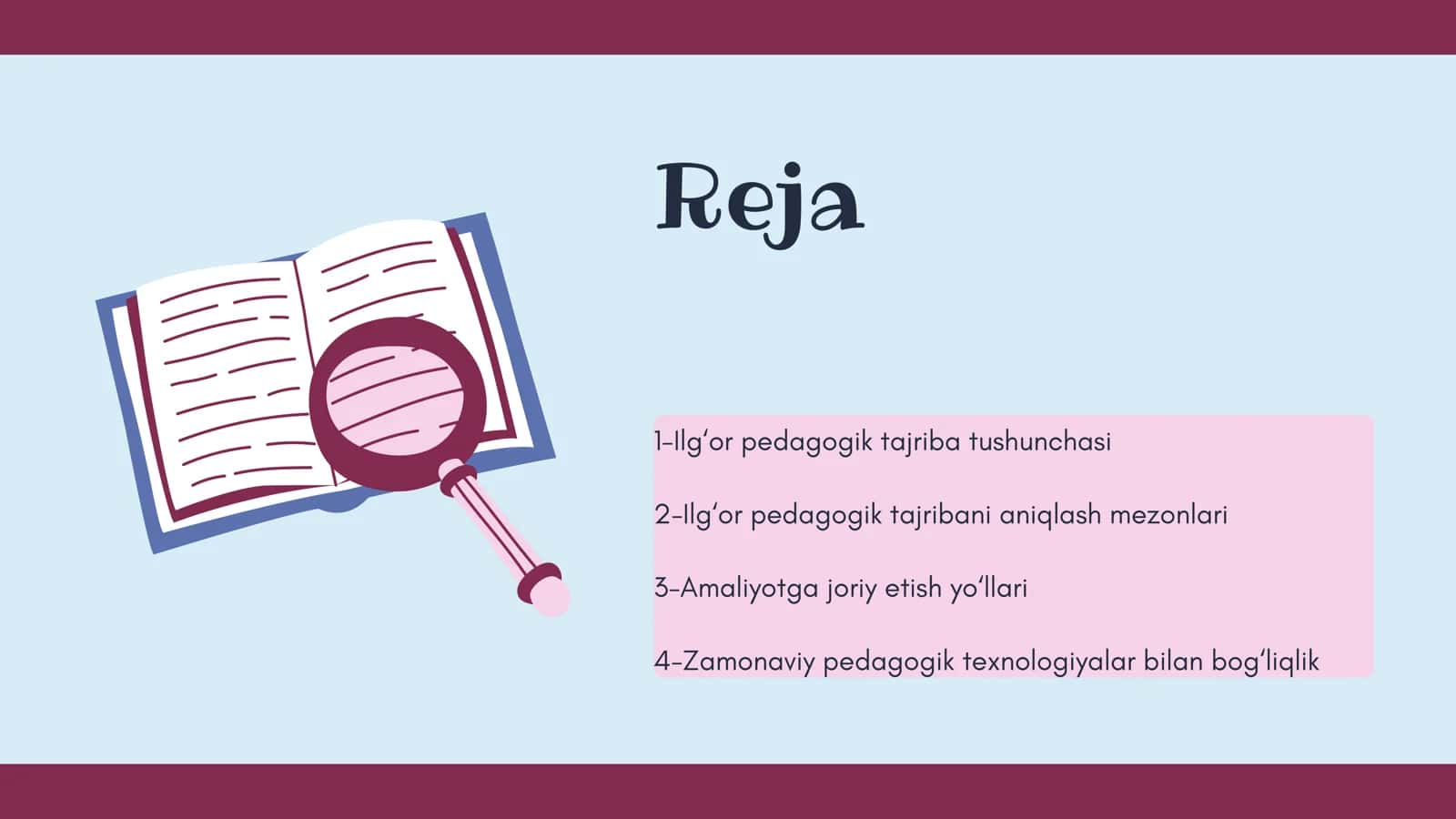 O'qituvchilarning ilg'or pedagogik tajribalarini toplash va  amaliyotda qollash 2