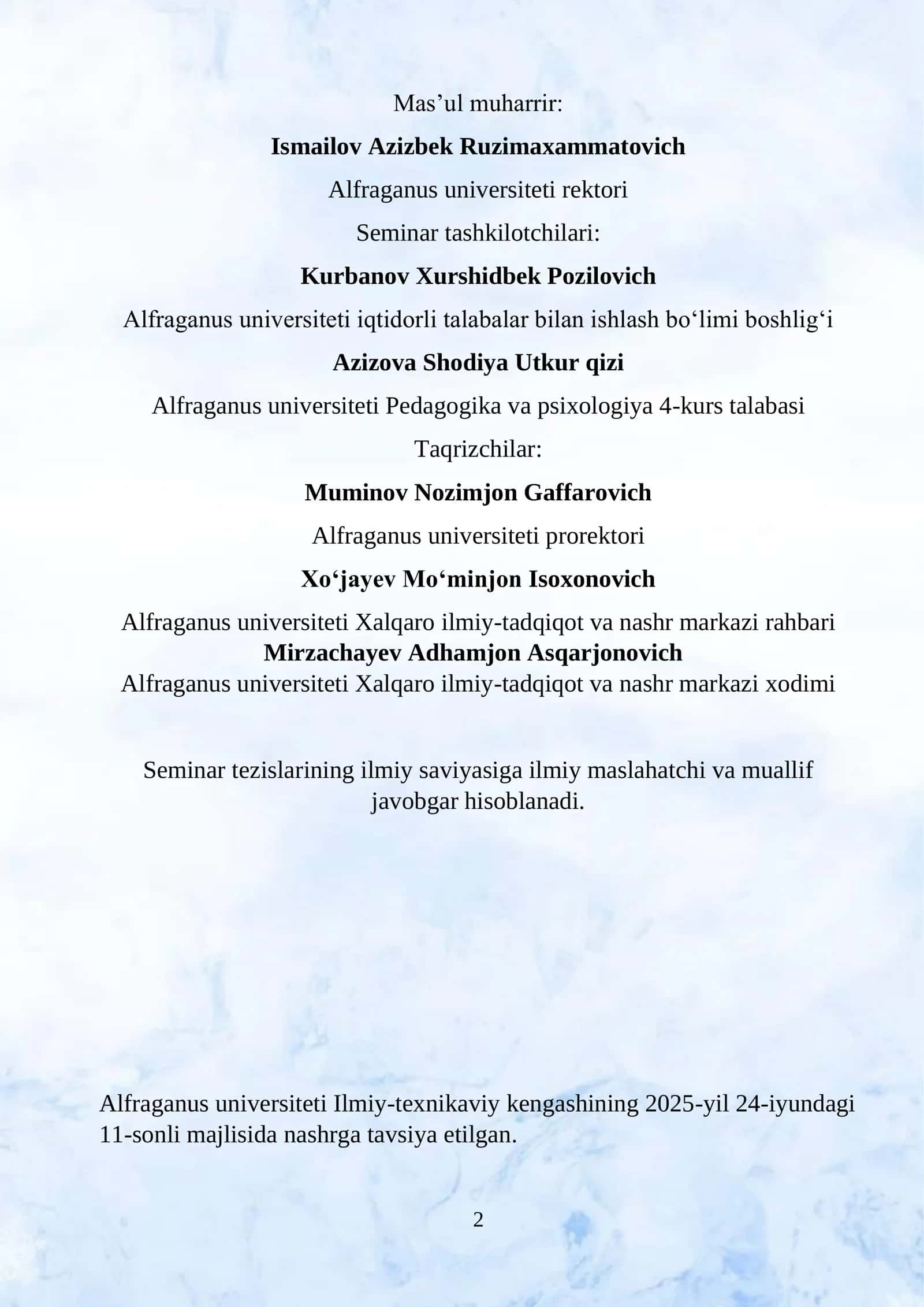 ABU HANIFANING HADISI SHARIFGA NISBATAN EHTIYOTKORLIK BILAN IJTIHODIY YONDASHUVI 2