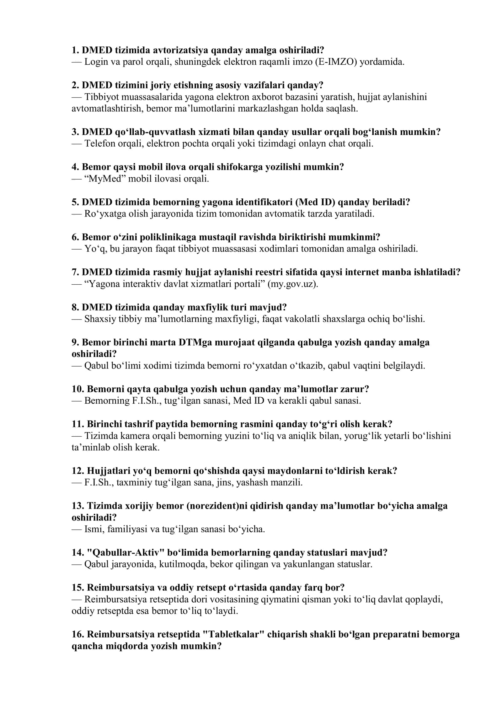 🩺 ARGOS | DMED TIBBIYOT TESTLARI 2