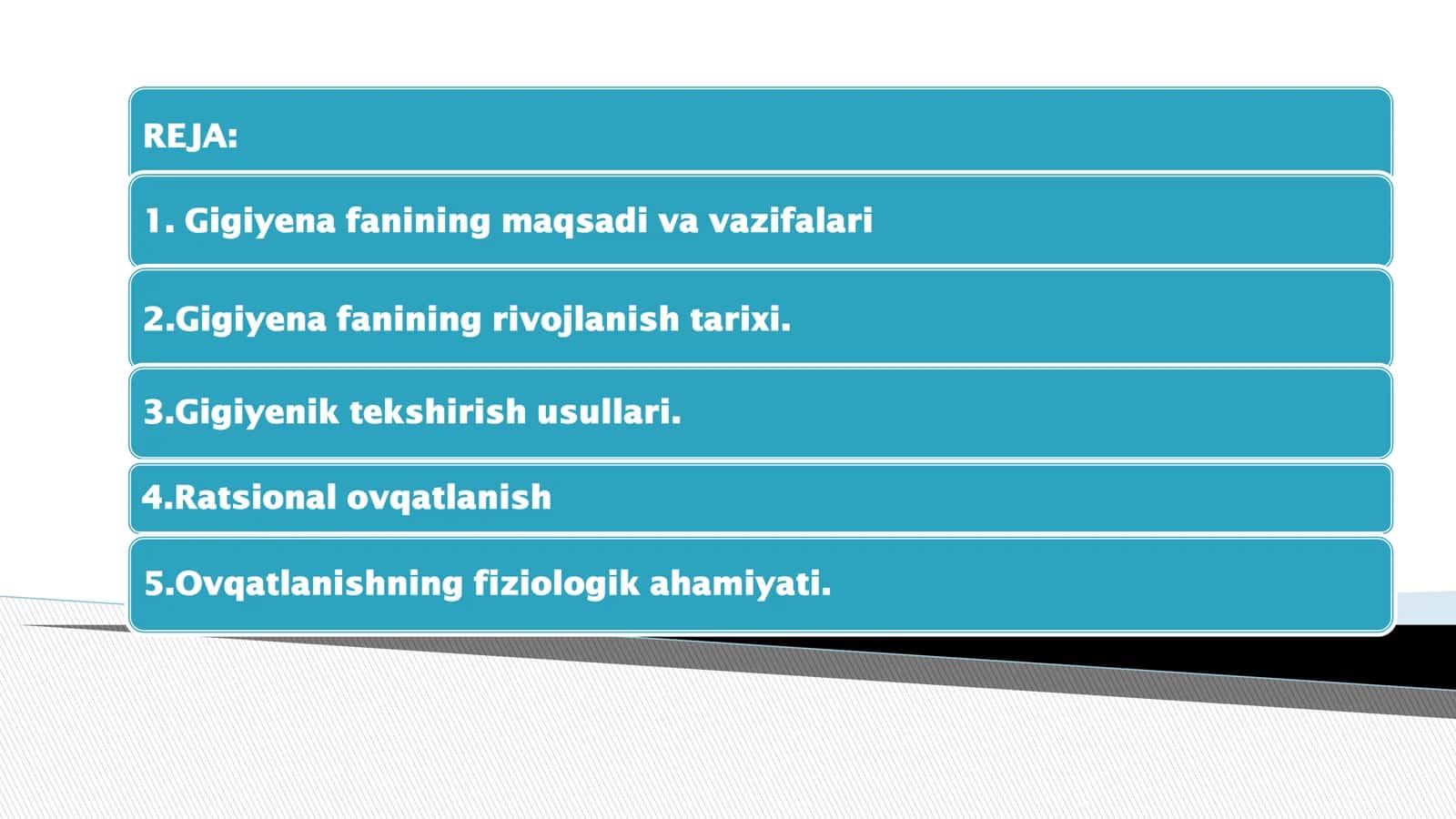 Zamonaviy gigiyena va uning tibbiyotdagi o’rni 2