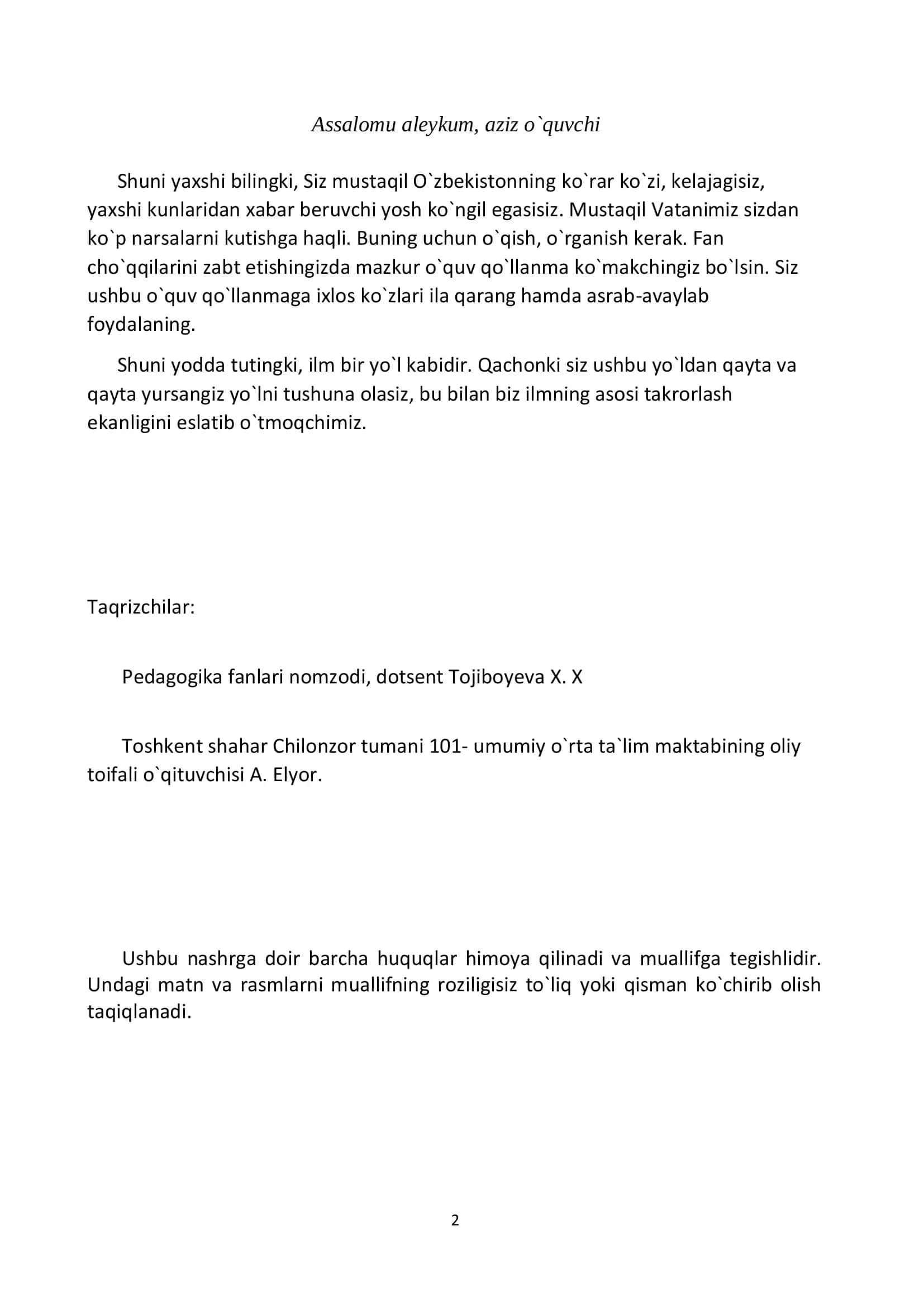 MATEMATIKADAN MISOL VA MASALALAR TO`PLAMI 2