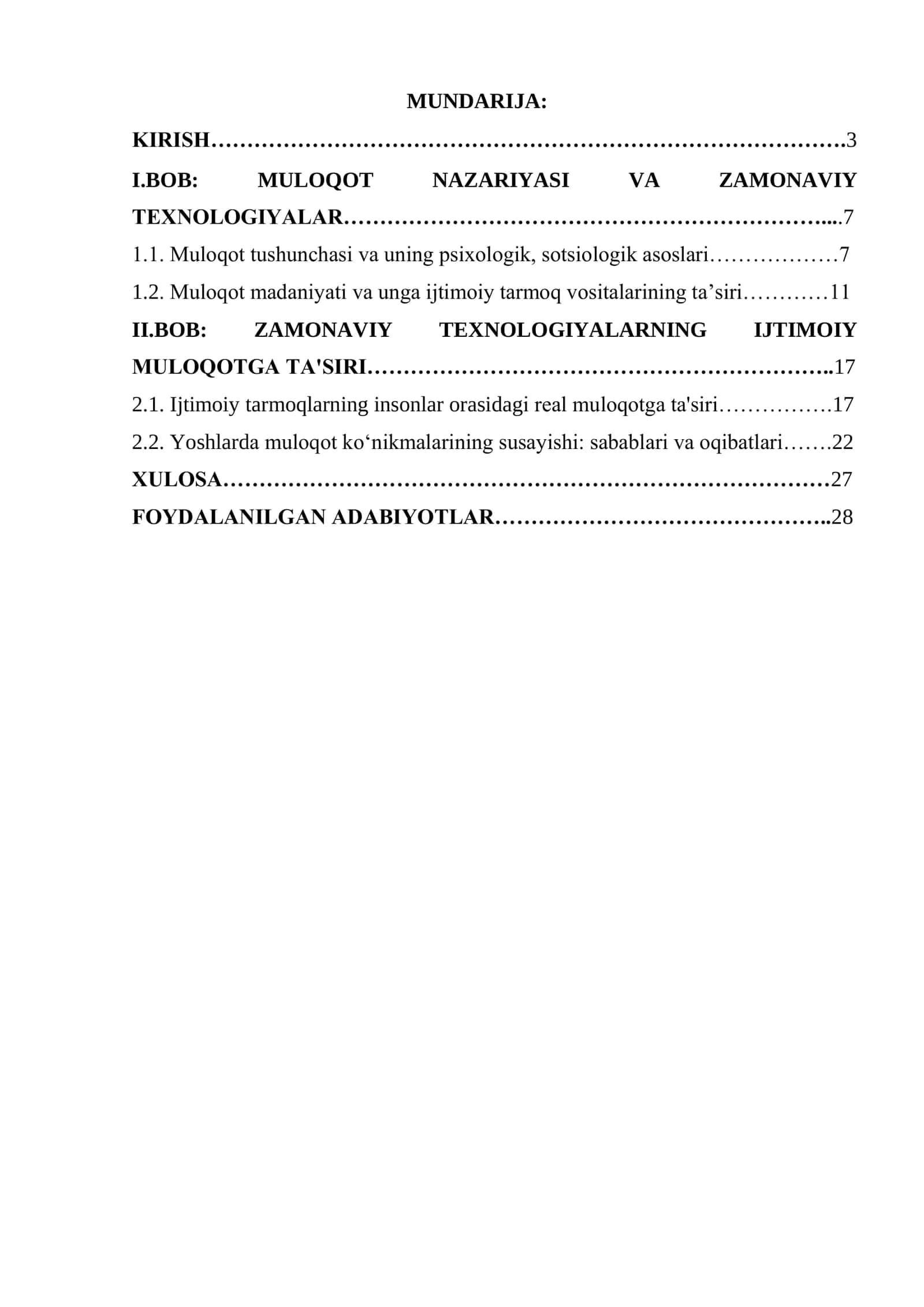 ZAMONAVIY TEXNALOGIYALARNING ODAMLARNING MULOQAT QOBILYATIGA TA'SIRI 2