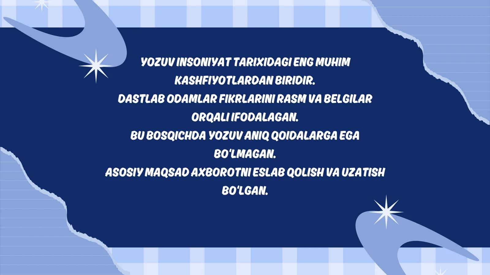 YOZUV VA XATTOTLIK 2