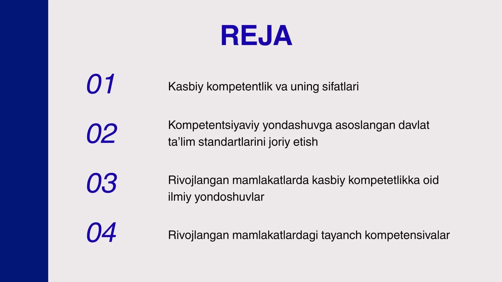 Rivojlangan mamlakatlarda kasbiy kompetentlikka qo'yiladigan talablar 2