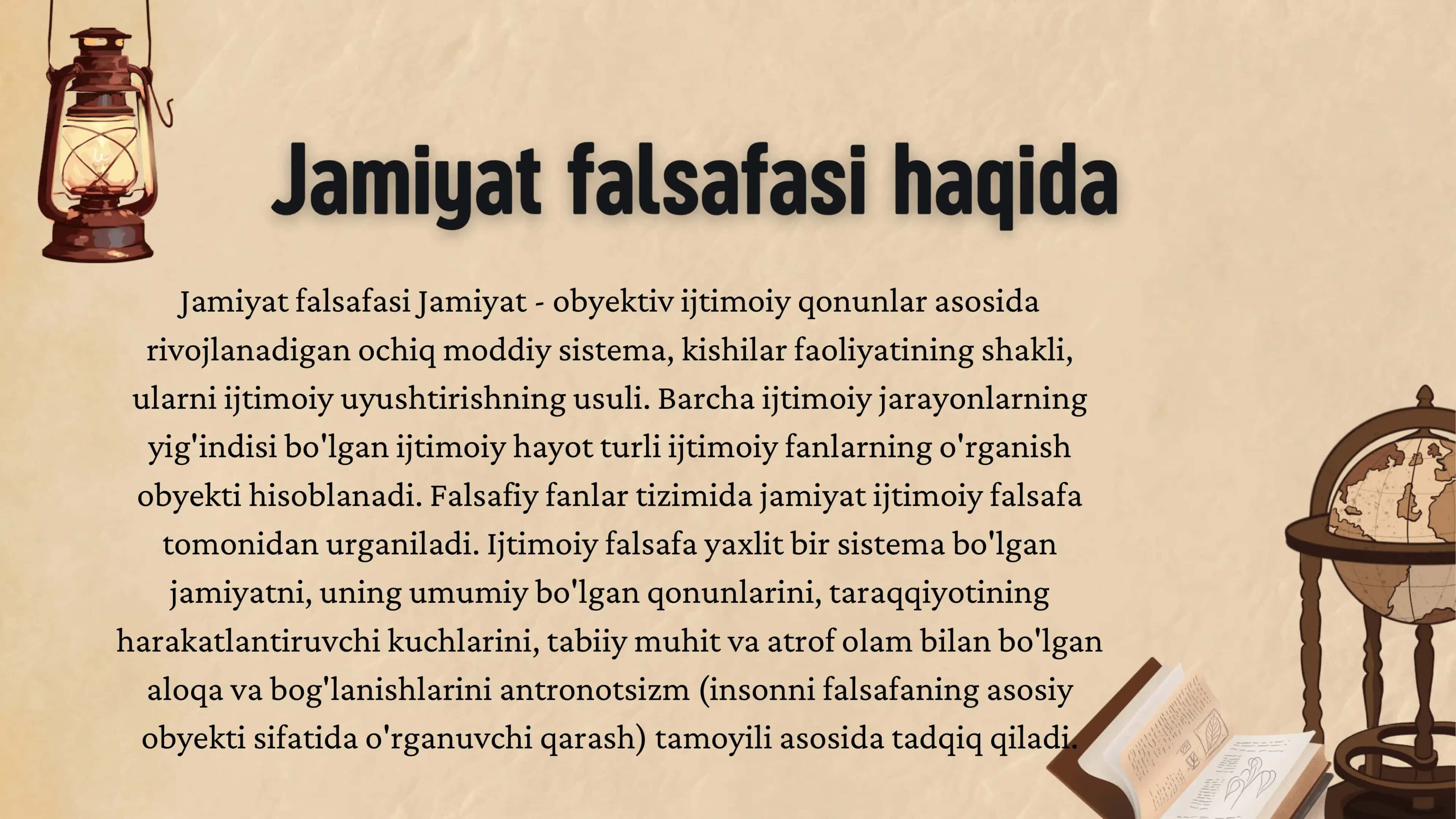 Jamiyat falsafasi 2