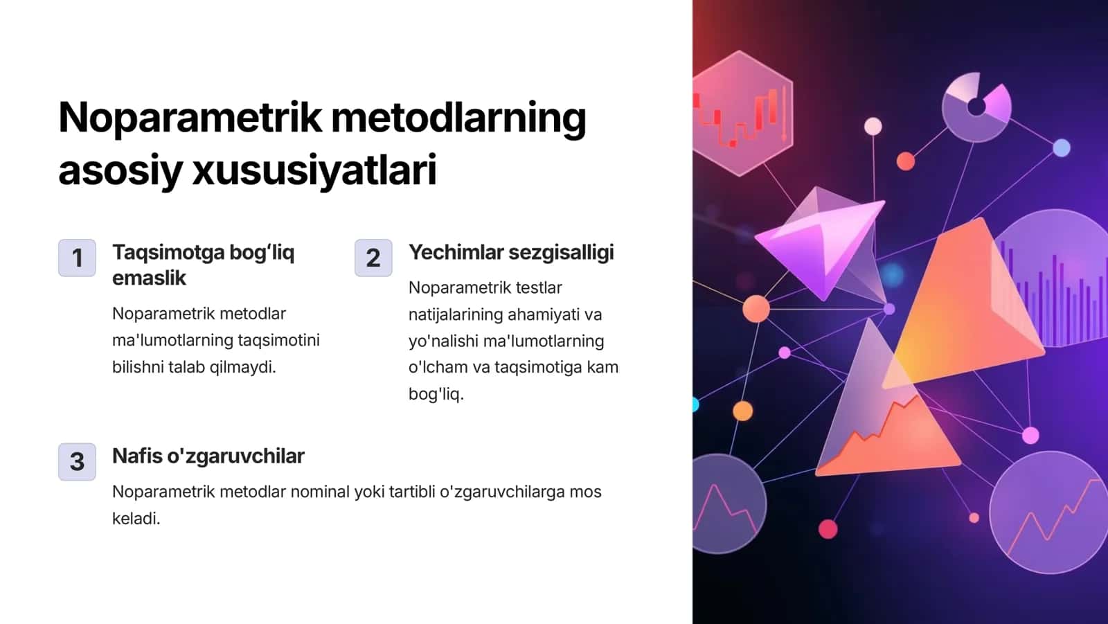 Noparametrik metodlar haqida tushuncha 2