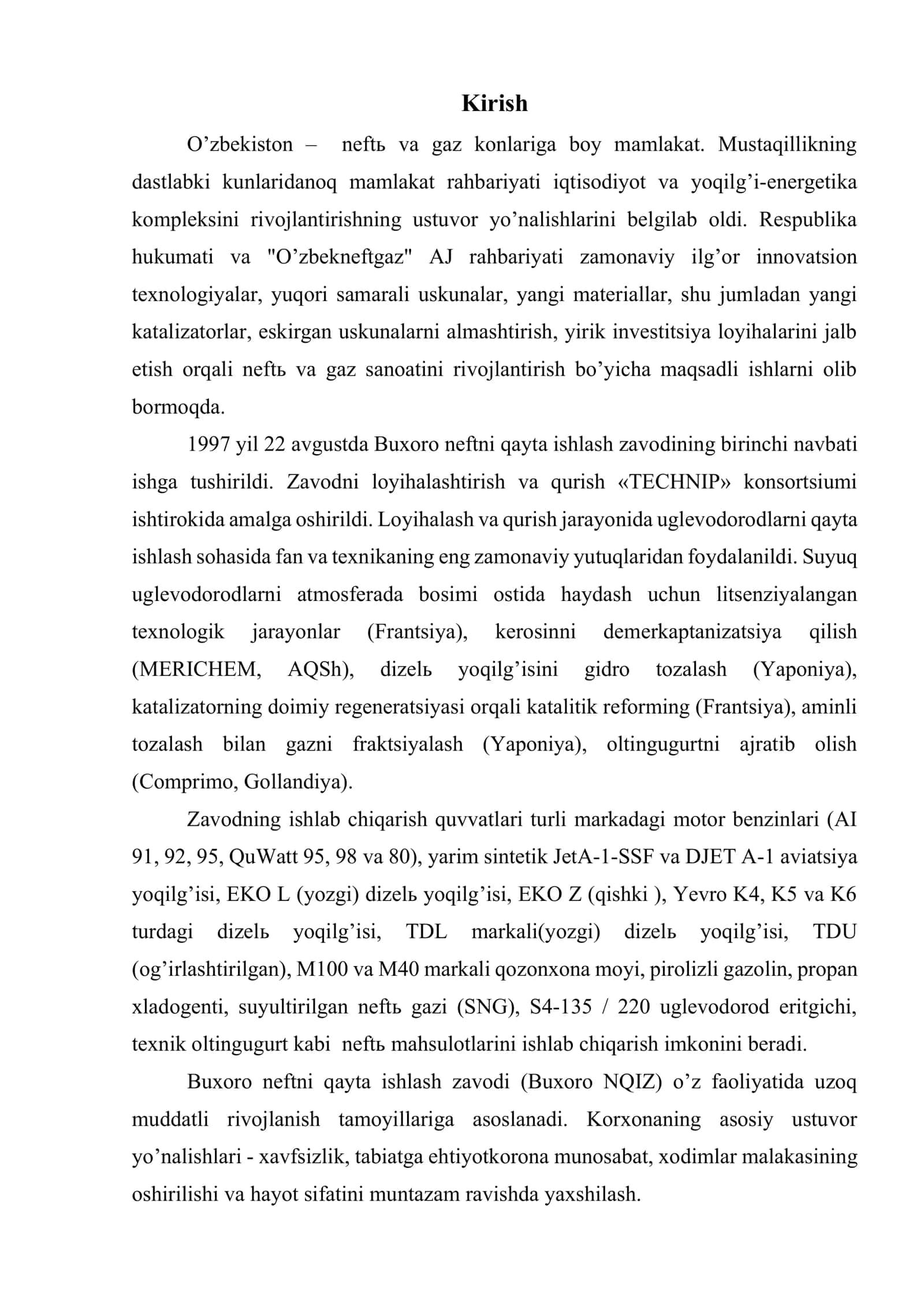 Buxoro neftni qayta ishlash zavodi ijtimoiy siyosati 2